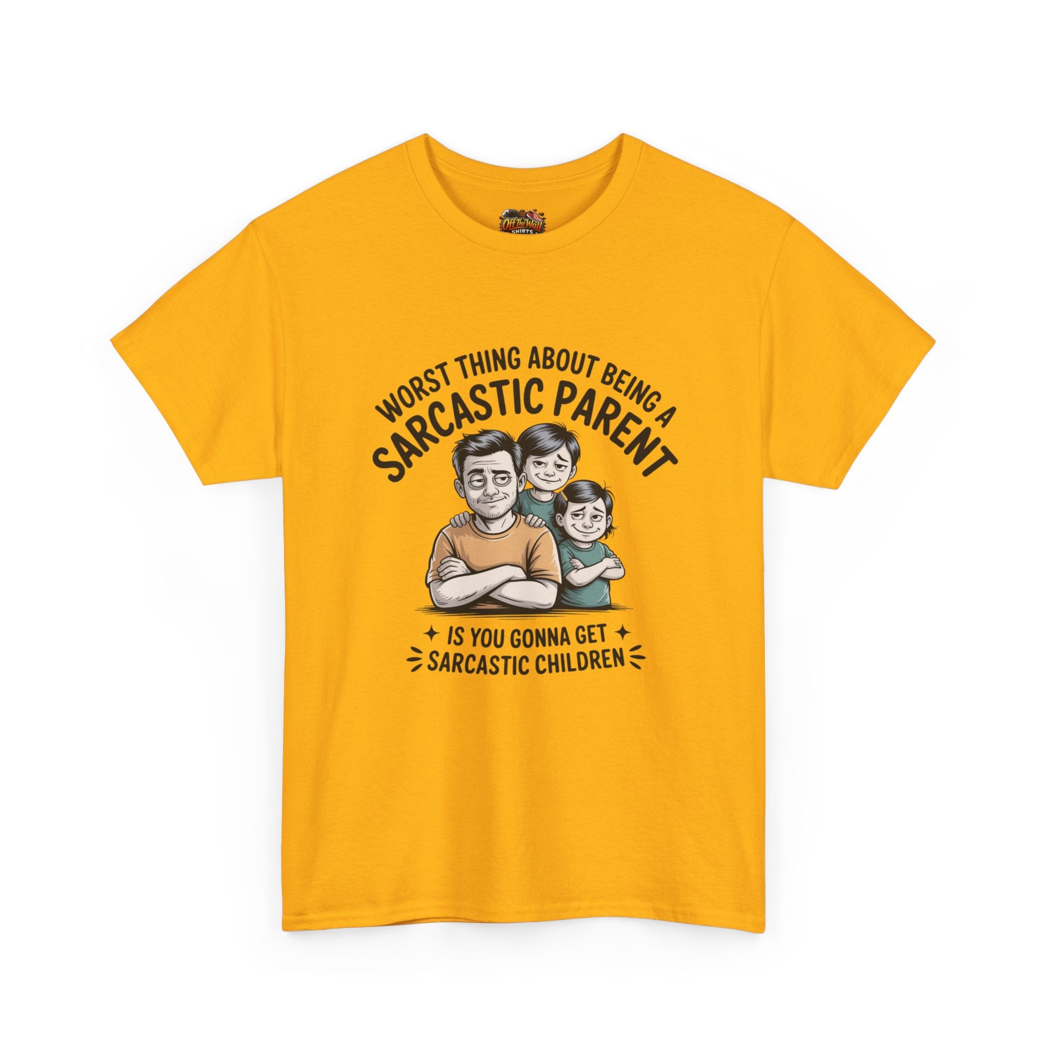 Sarcastic Parent Tee - Funny Unisex Heavy Cotton T-Shirt, Gift for Dad, Mom Humor Shirt, Family Fun Apparel, Casual Wear, Parenting Gift