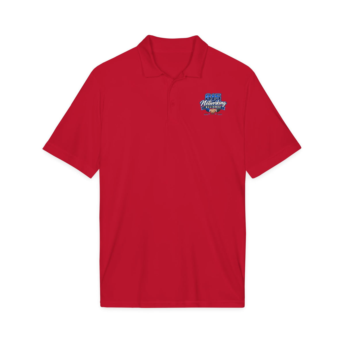 Emmett Wildcats Football Polo — White Performance Sport Shirt