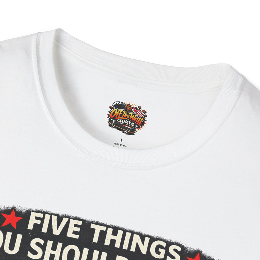Husband Facts T-Shirt — “Five Things You Should Know About My Husband” Funny Gift Tee
