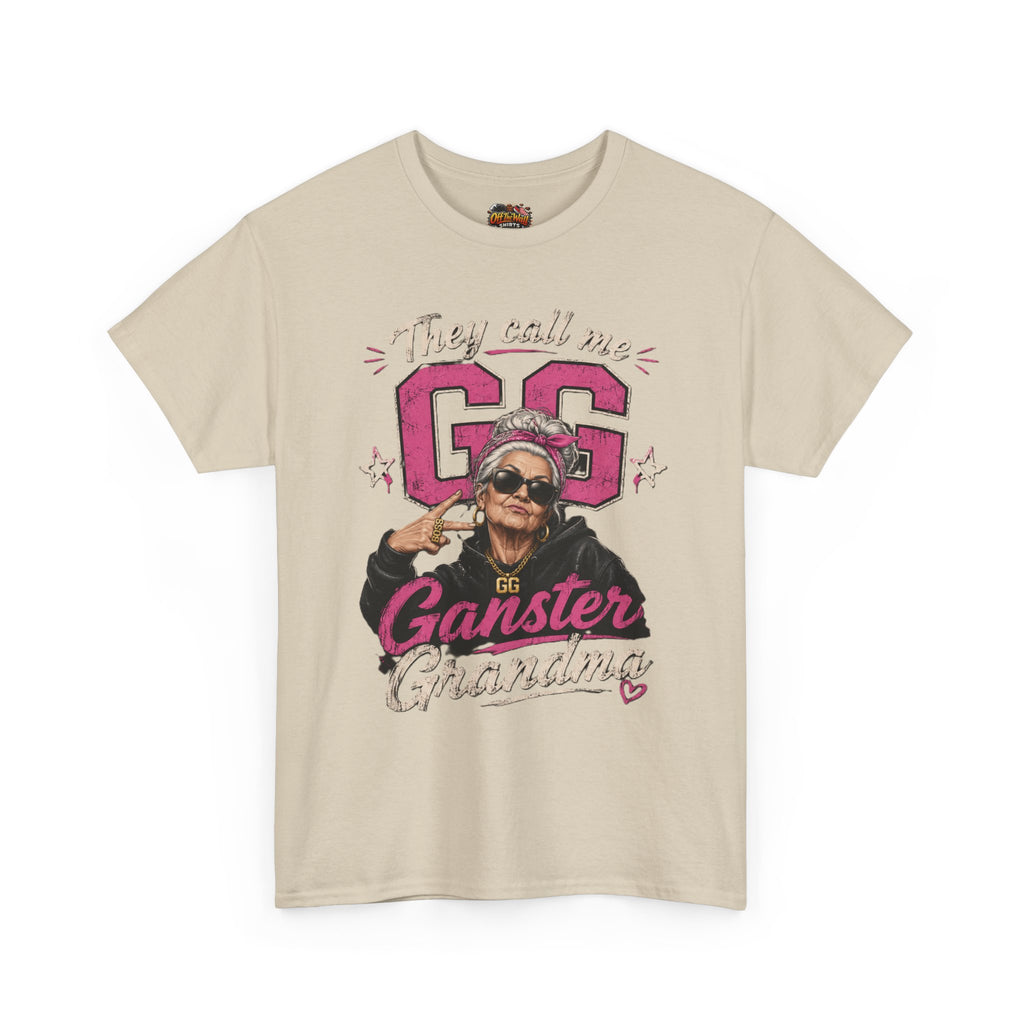 Gangster Grandma Tee — "They Call Me G.G." Funny Grandma Graphic T-Shirt
