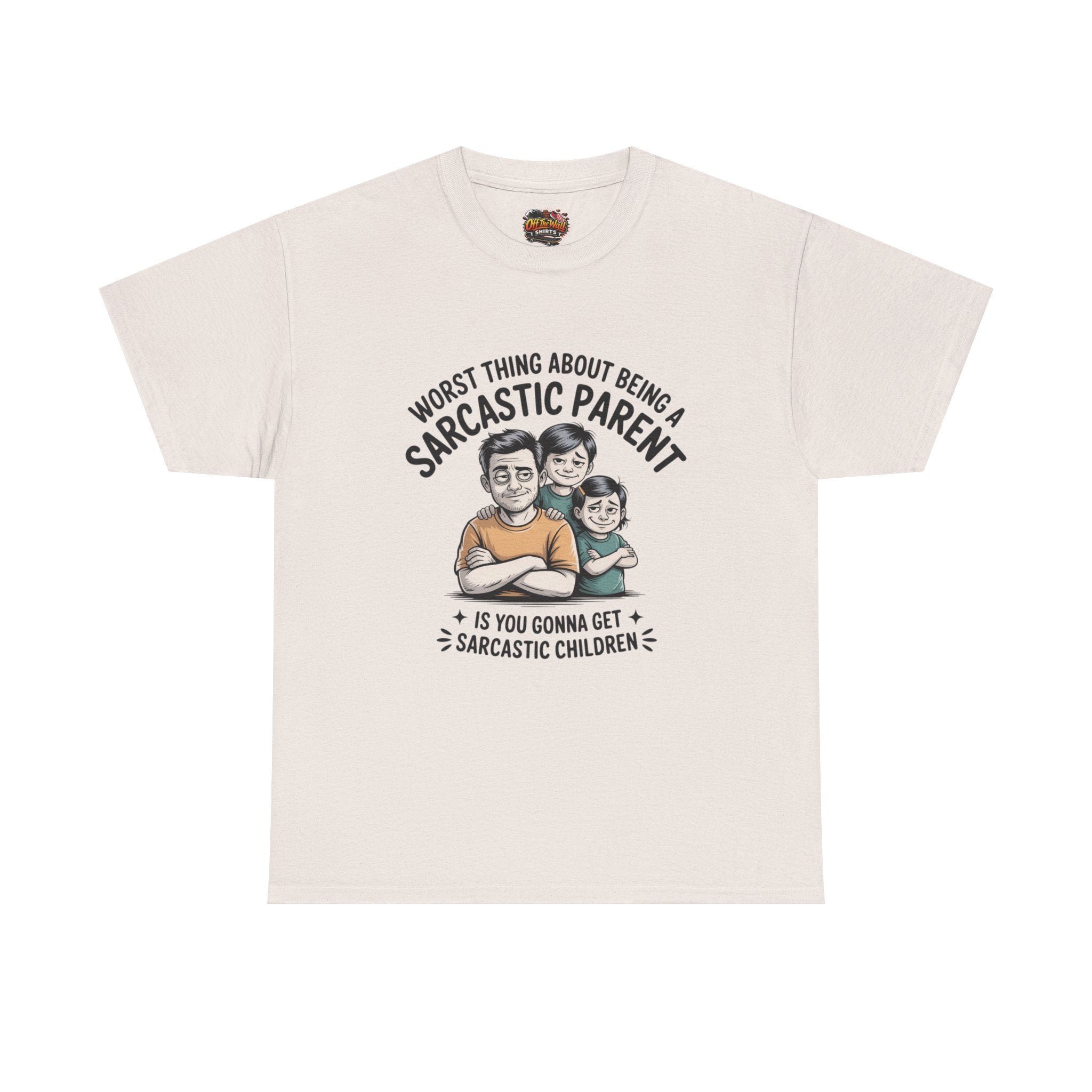 Sarcastic Parent Tee - Funny Unisex Heavy Cotton T-Shirt, Gift for Dad, Mom Humor Shirt, Family Fun Apparel, Casual Wear, Parenting Gift