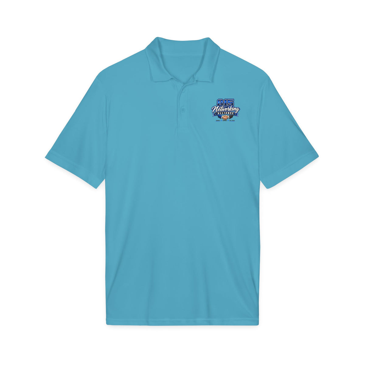 Emmett Wildcats Football Polo — White Performance Sport Shirt