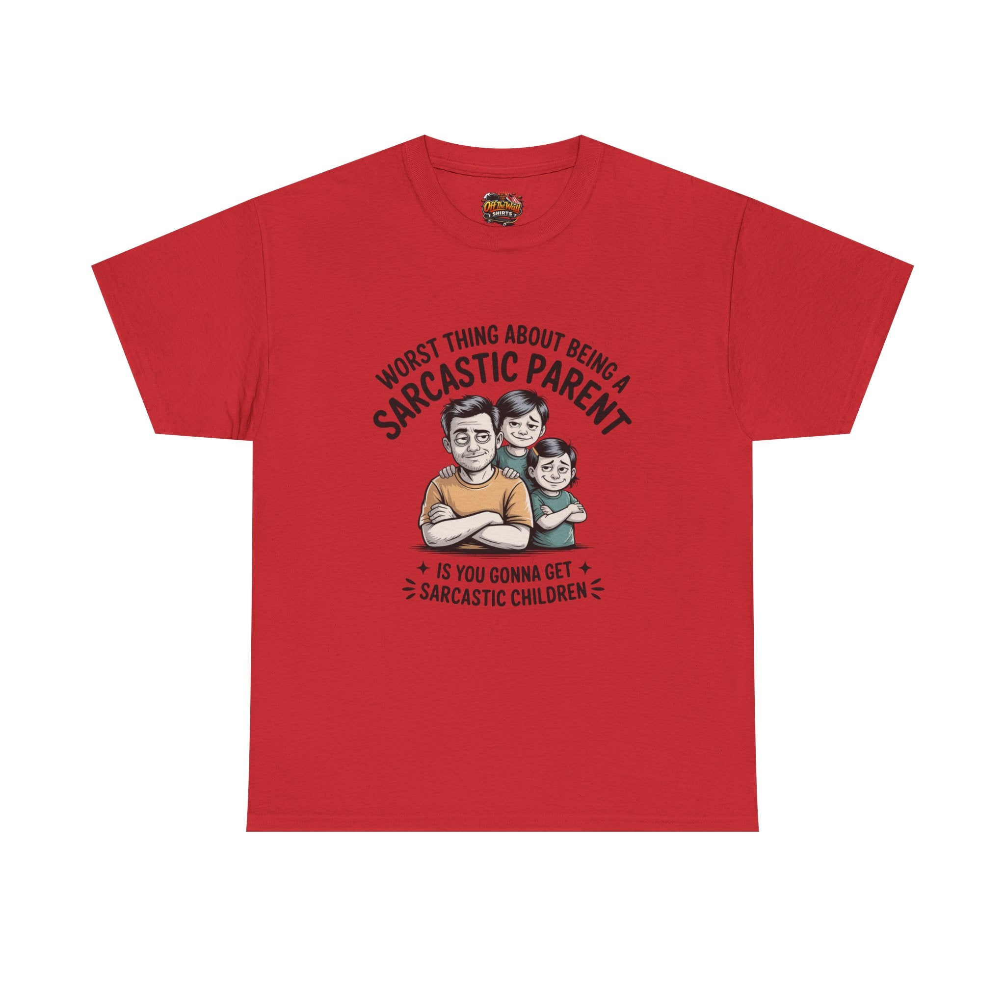 Sarcastic Parent Tee - Funny Unisex Heavy Cotton T-Shirt, Gift for Dad, Mom Humor Shirt, Family Fun Apparel, Casual Wear, Parenting Gift