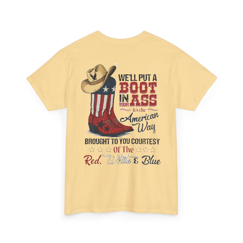 American Pride Tee, Unisex Cotton Shirt, Country Music Lover Gift, Patriotic Apparel, Independence Day Outfit, Cowboy Style Tee