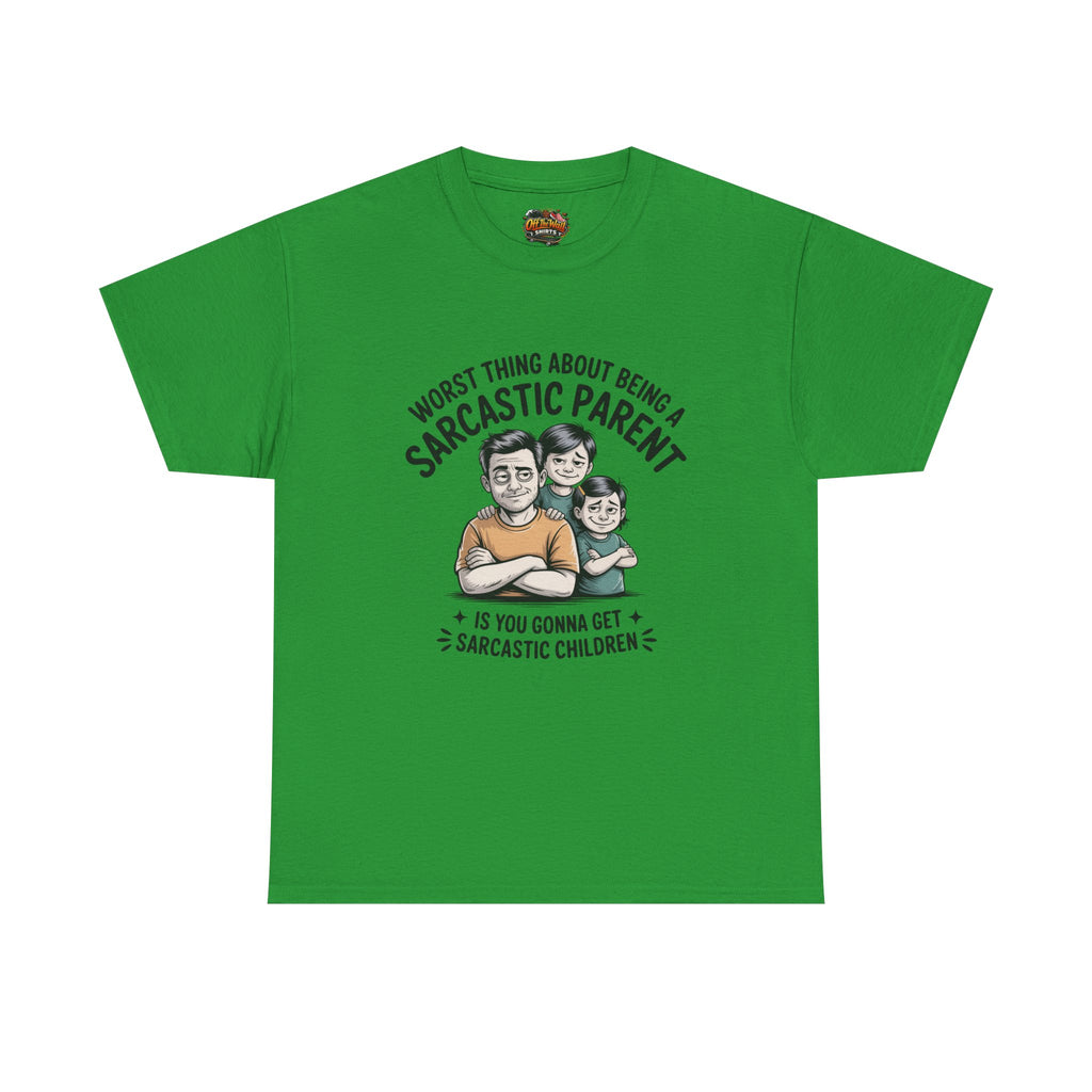 Sarcastic Parent Tee - Funny Unisex Heavy Cotton T-Shirt, Gift for Dad, Mom Humor Shirt, Family Fun Apparel, Casual Wear, Parenting Gift