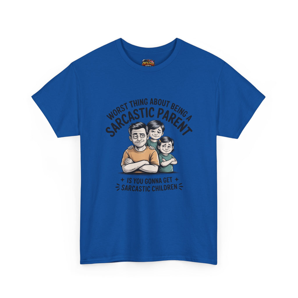 Sarcastic Parent Tee - Funny Unisex Heavy Cotton T-Shirt, Gift for Dad, Mom Humor Shirt, Family Fun Apparel, Casual Wear, Parenting Gift