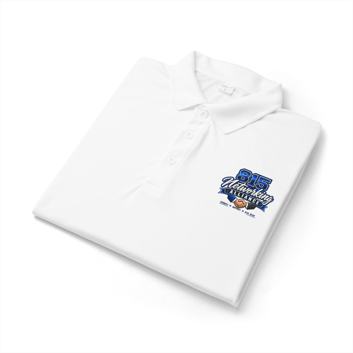 Emmett Wildcats Football Polo — White Performance Sport Shirt