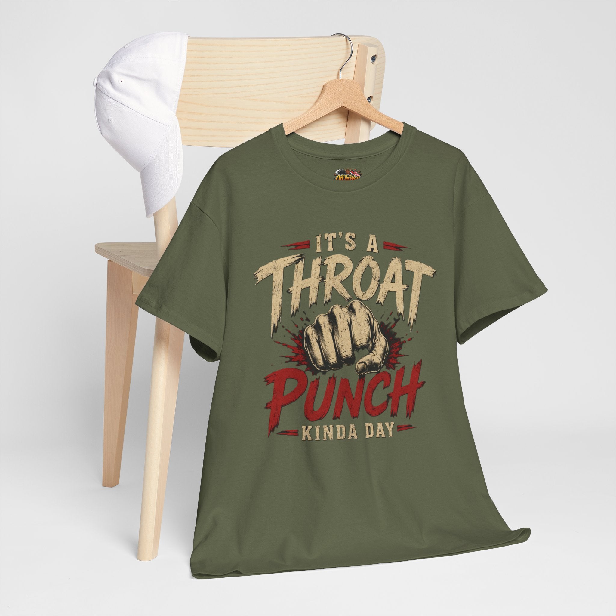 T-Shirt — "It's a Throat Punch Kinda Day" Graphic Tee