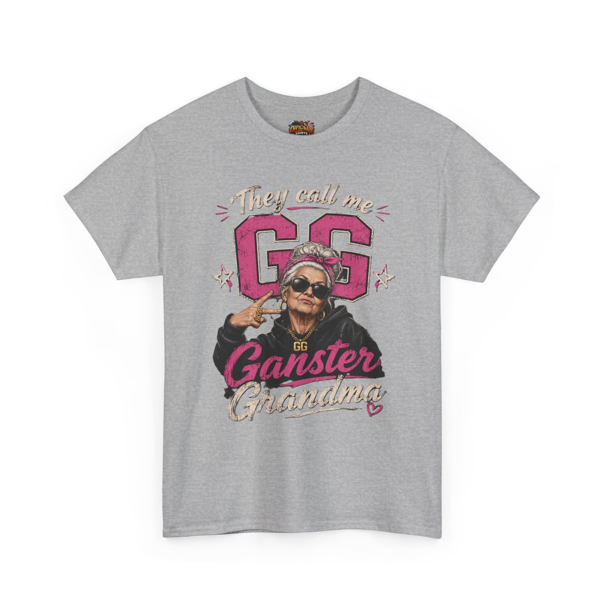 Gangster Grandma Tee — "They Call Me G.G." Funny Grandma Graphic T-Shirt