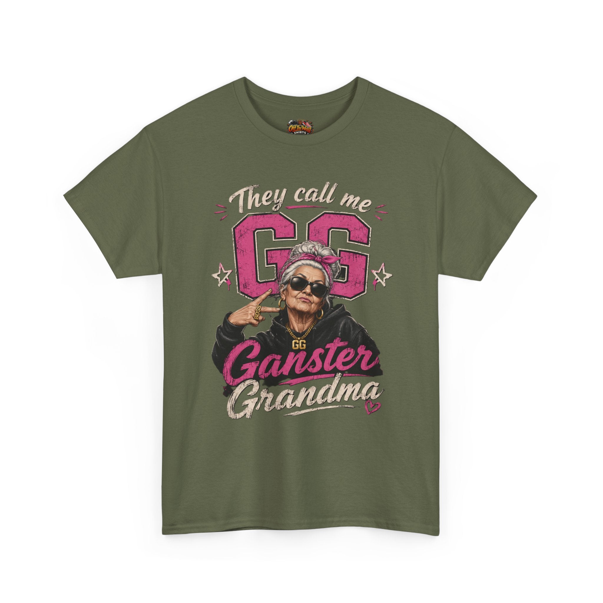 Gangster Grandma Tee — "They Call Me G.G." Funny Grandma Graphic T-Shirt