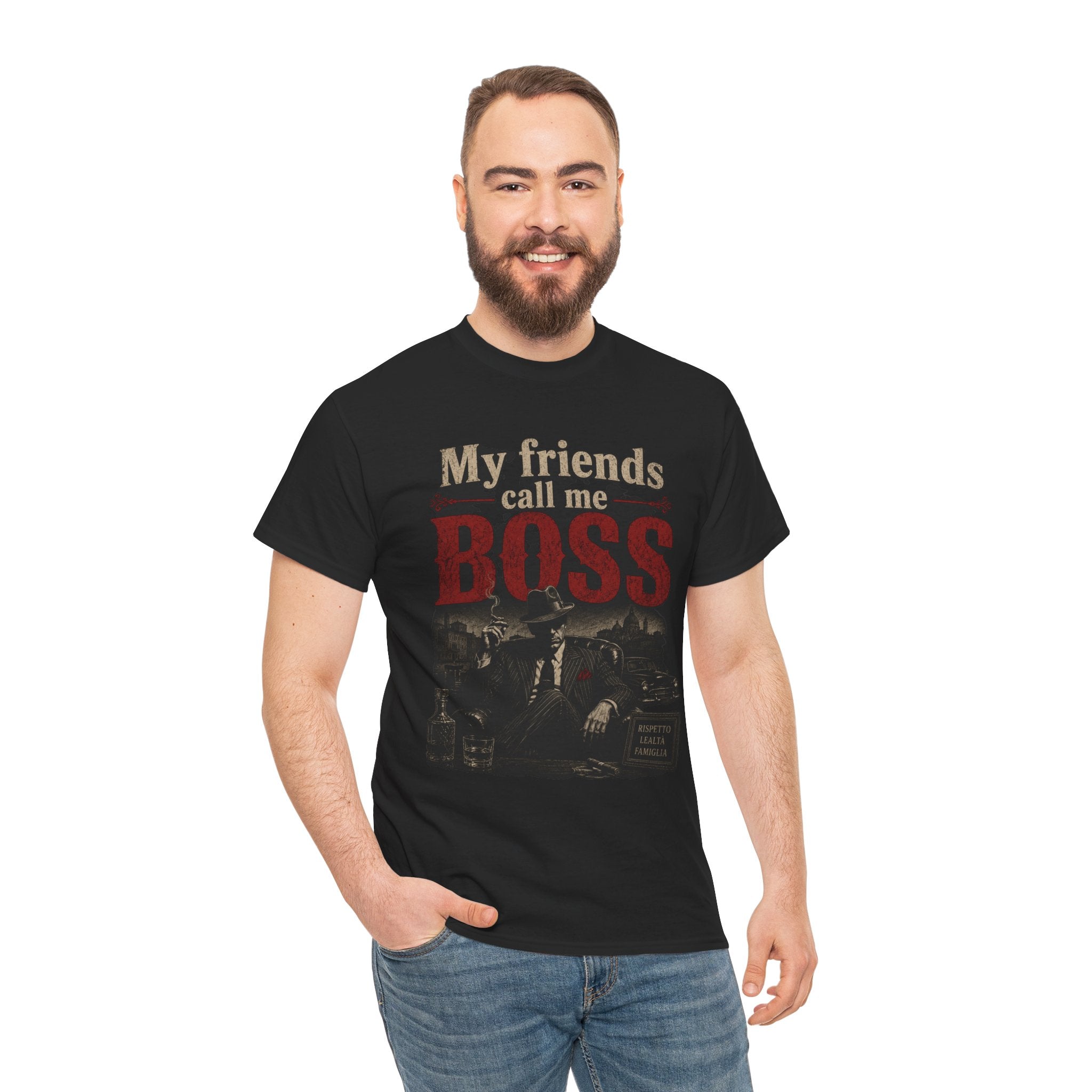 Boss Vintage Tee — "My Friends Call Me Boss" Graphic T-Shirt