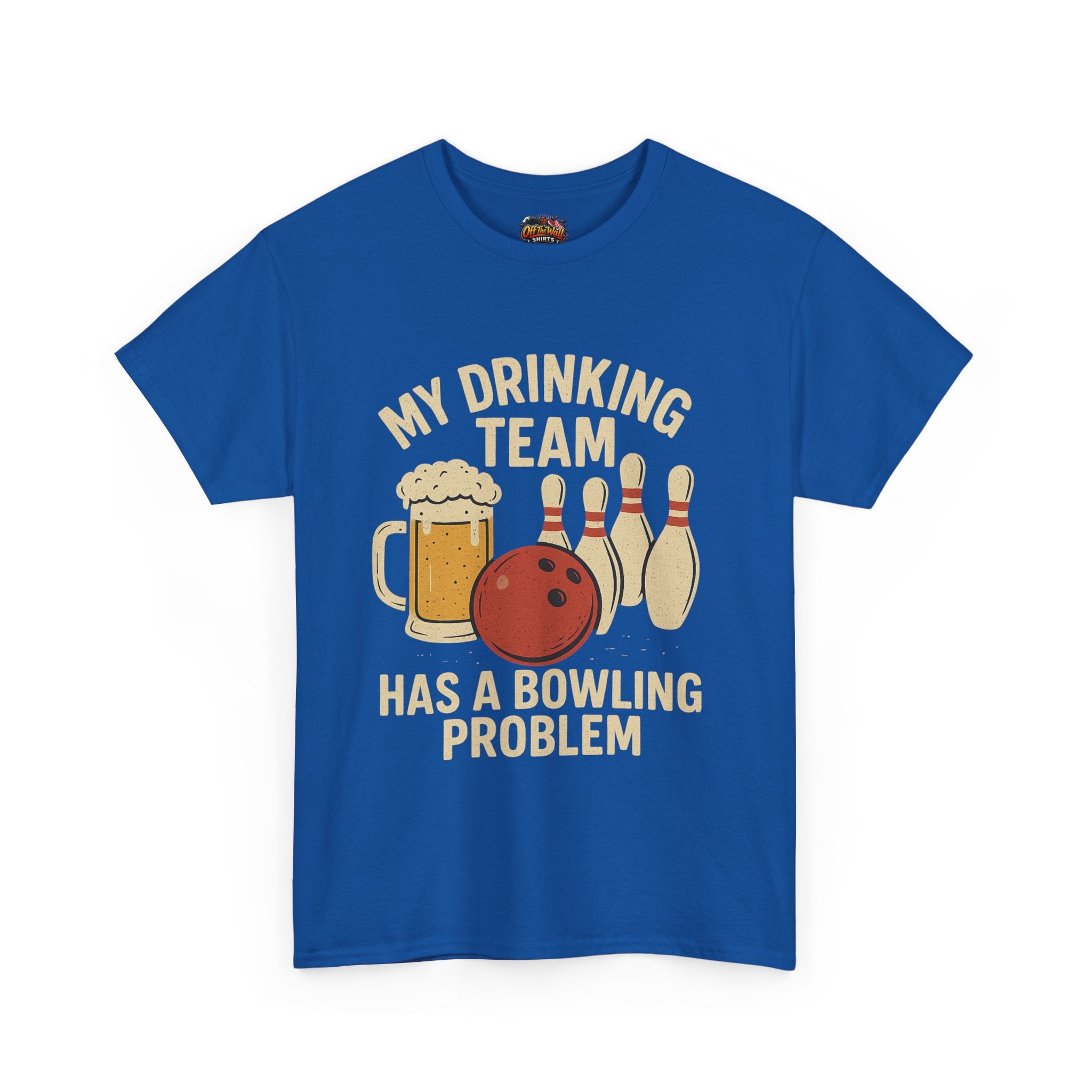 Bowling Team T-Shirt, Funny Drinking Tee, Unisex Graphic Shirt, Casual Sportswear, Gifts for Bowlers, Bowling Party Apparel