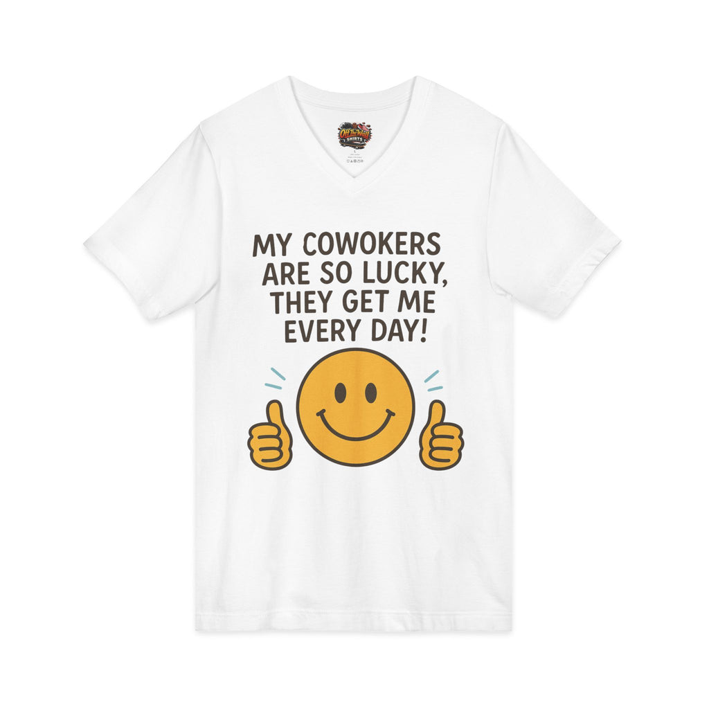 Unisex Jersey Short Sleeve V-Neck Tee