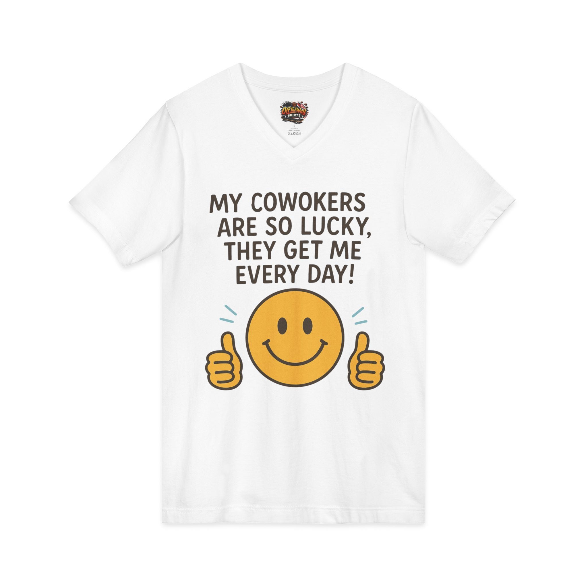 Unisex Jersey Short Sleeve V-Neck Tee