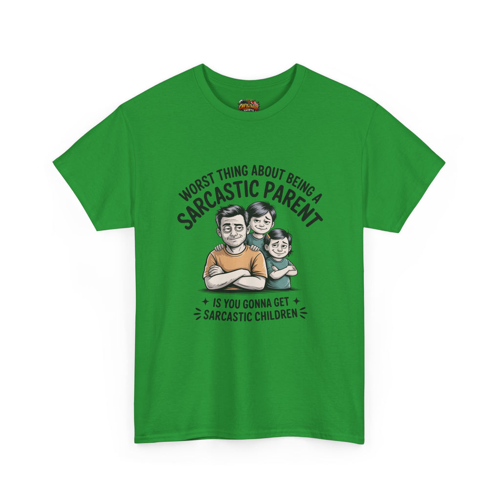Sarcastic Parent Tee - Funny Unisex Heavy Cotton T-Shirt, Gift for Dad, Mom Humor Shirt, Family Fun Apparel, Casual Wear, Parenting Gift