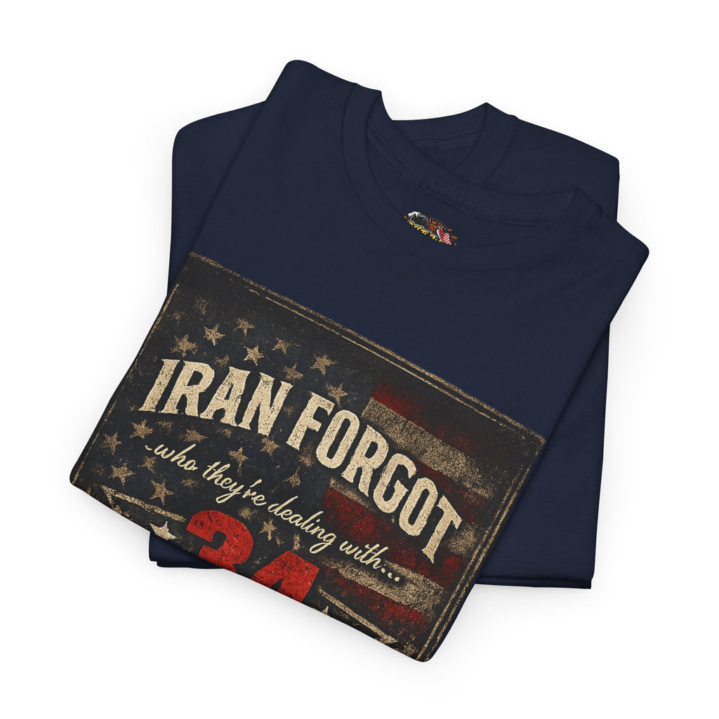34 Felonies Strong Graphic Tee — Vintage Americana Felon Humor T-Shirt