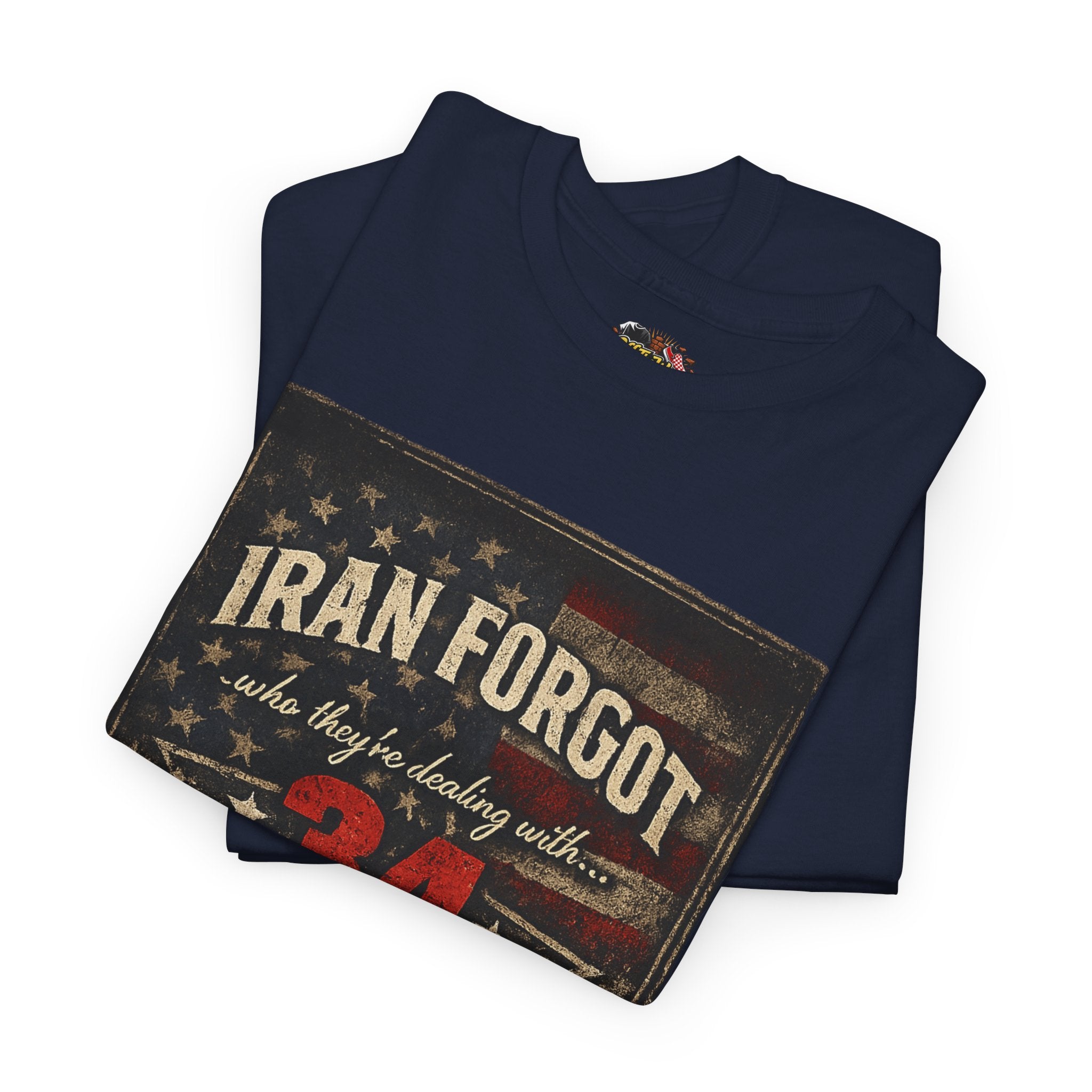 34 Felonies Strong Graphic Tee — Vintage Americana Felon Humor T-Shirt