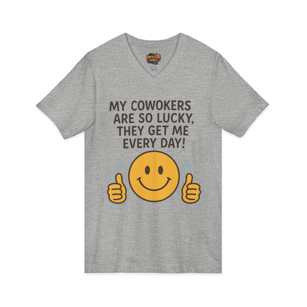 Unisex Jersey Short Sleeve V-Neck Tee