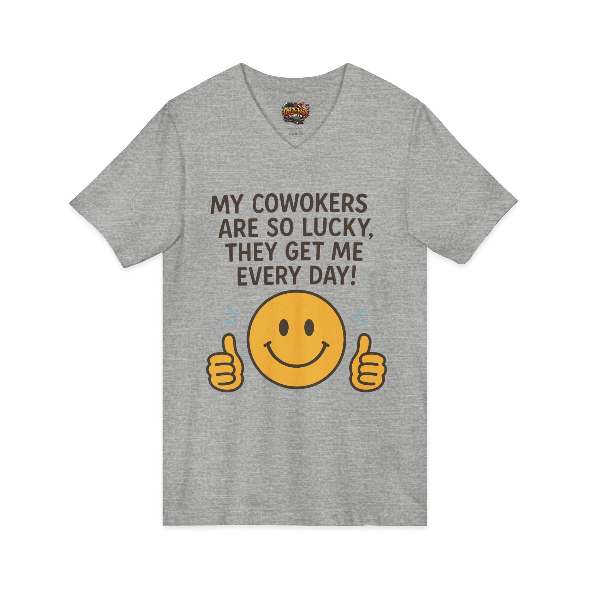 Unisex Jersey Short Sleeve V-Neck Tee