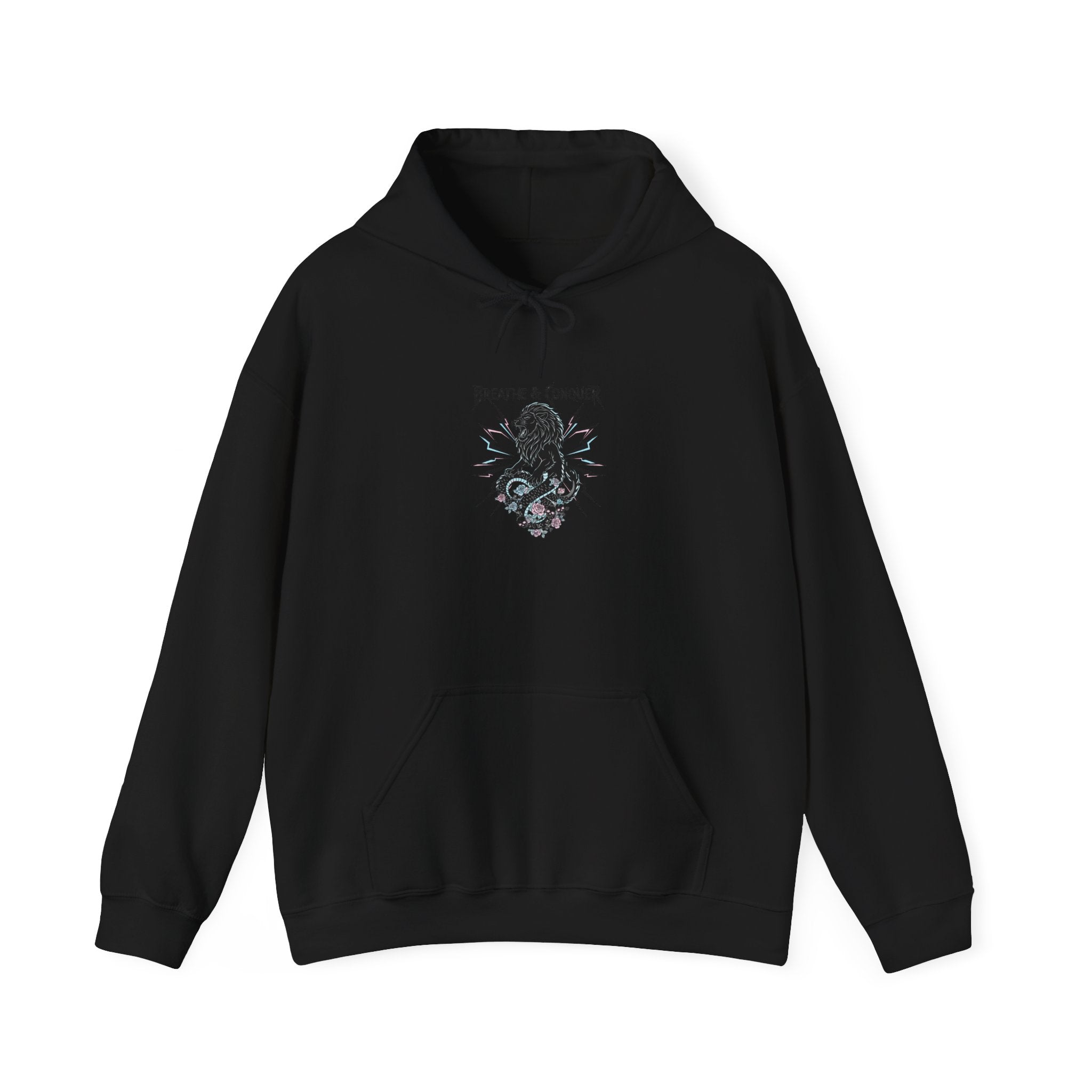metal font self-care Hoodie | gothic wellness quote, edgy self-care merch