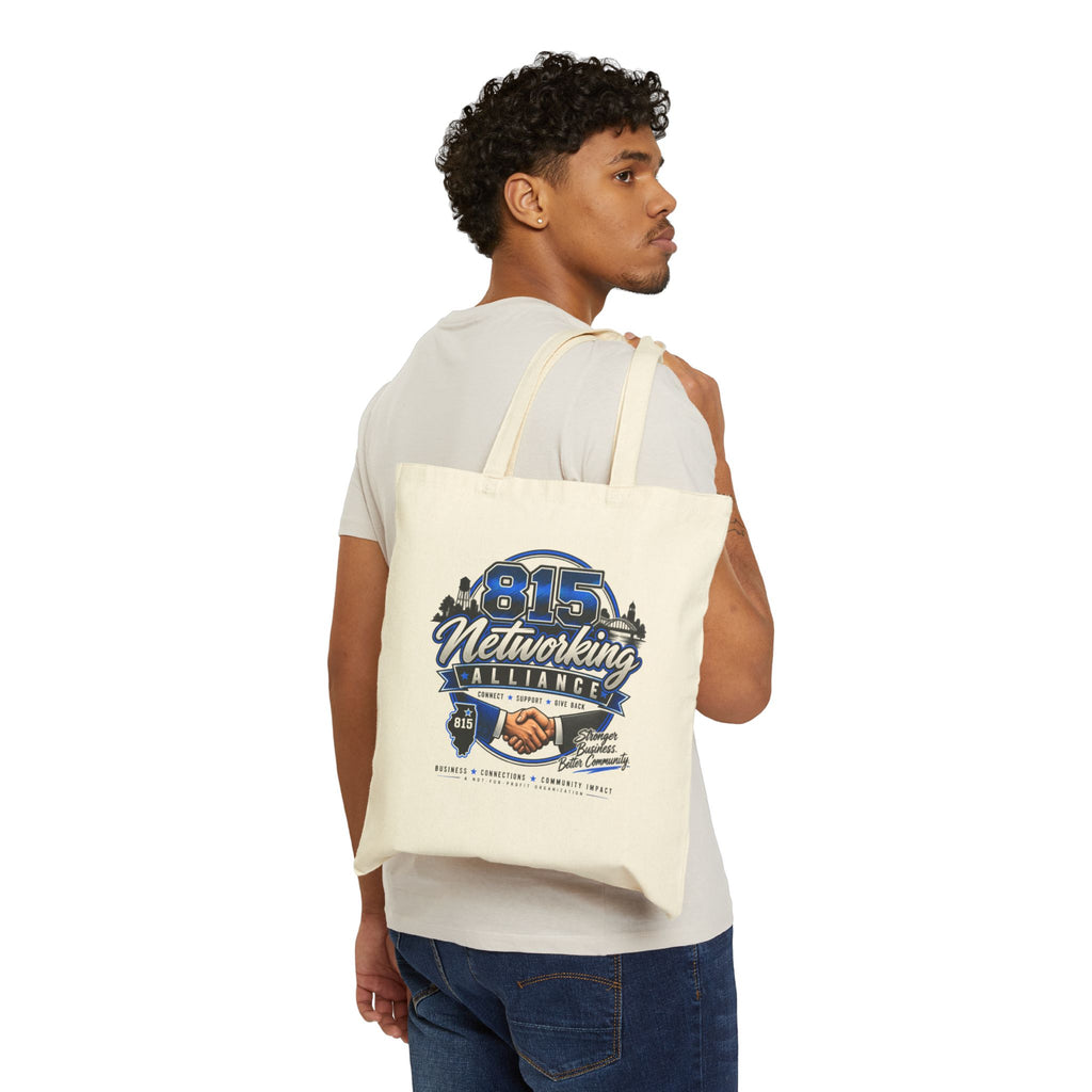 Tote Bag — 815 Networking Alliance Logo Canvas Tote (Professional Networking, Event & Conference Bag)