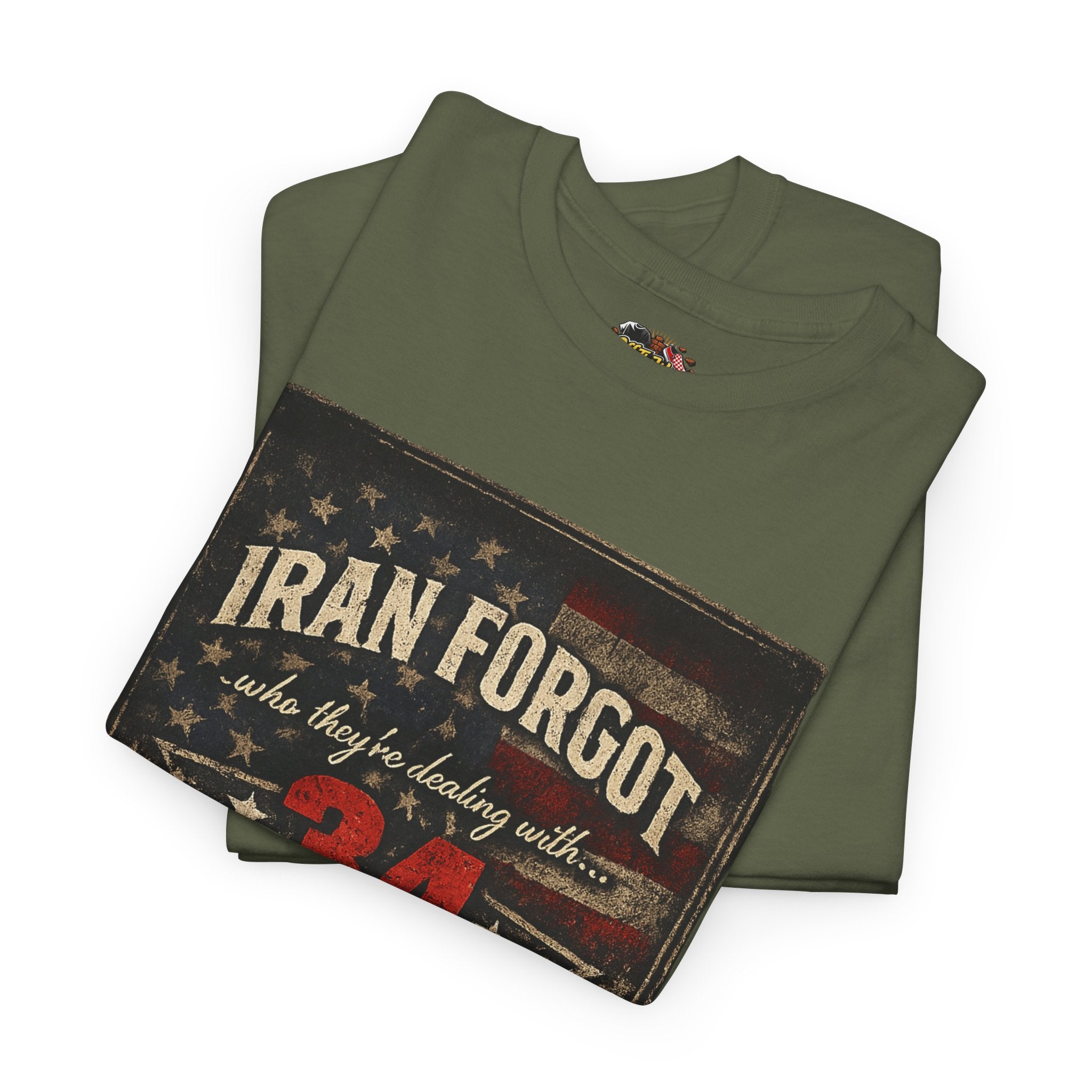 34 Felonies Strong Graphic Tee — Vintage Americana Felon Humor T-Shirt