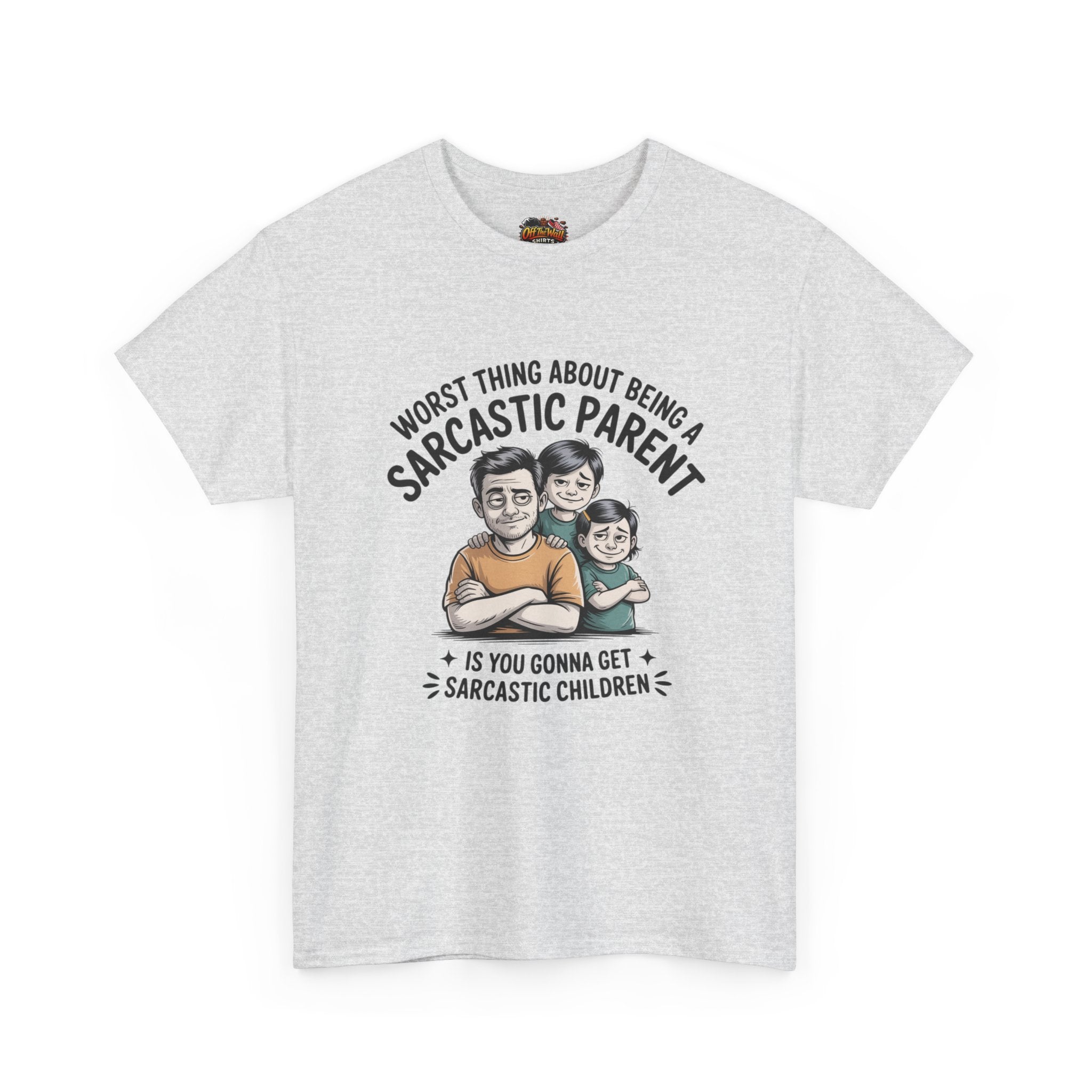 Sarcastic Parent Tee - Funny Unisex Heavy Cotton T-Shirt, Gift for Dad, Mom Humor Shirt, Family Fun Apparel, Casual Wear, Parenting Gift