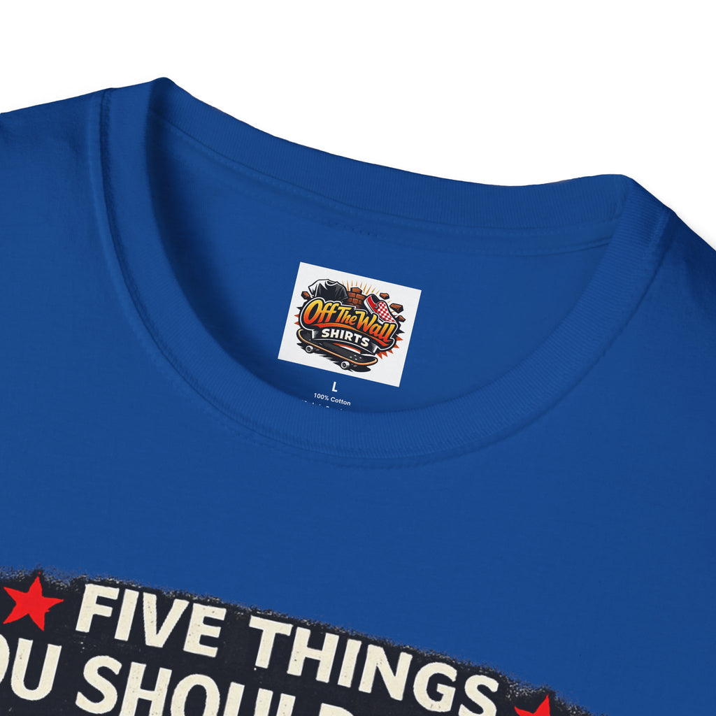 Husband Facts T-Shirt — “Five Things You Should Know About My Husband” Funny Gift Tee