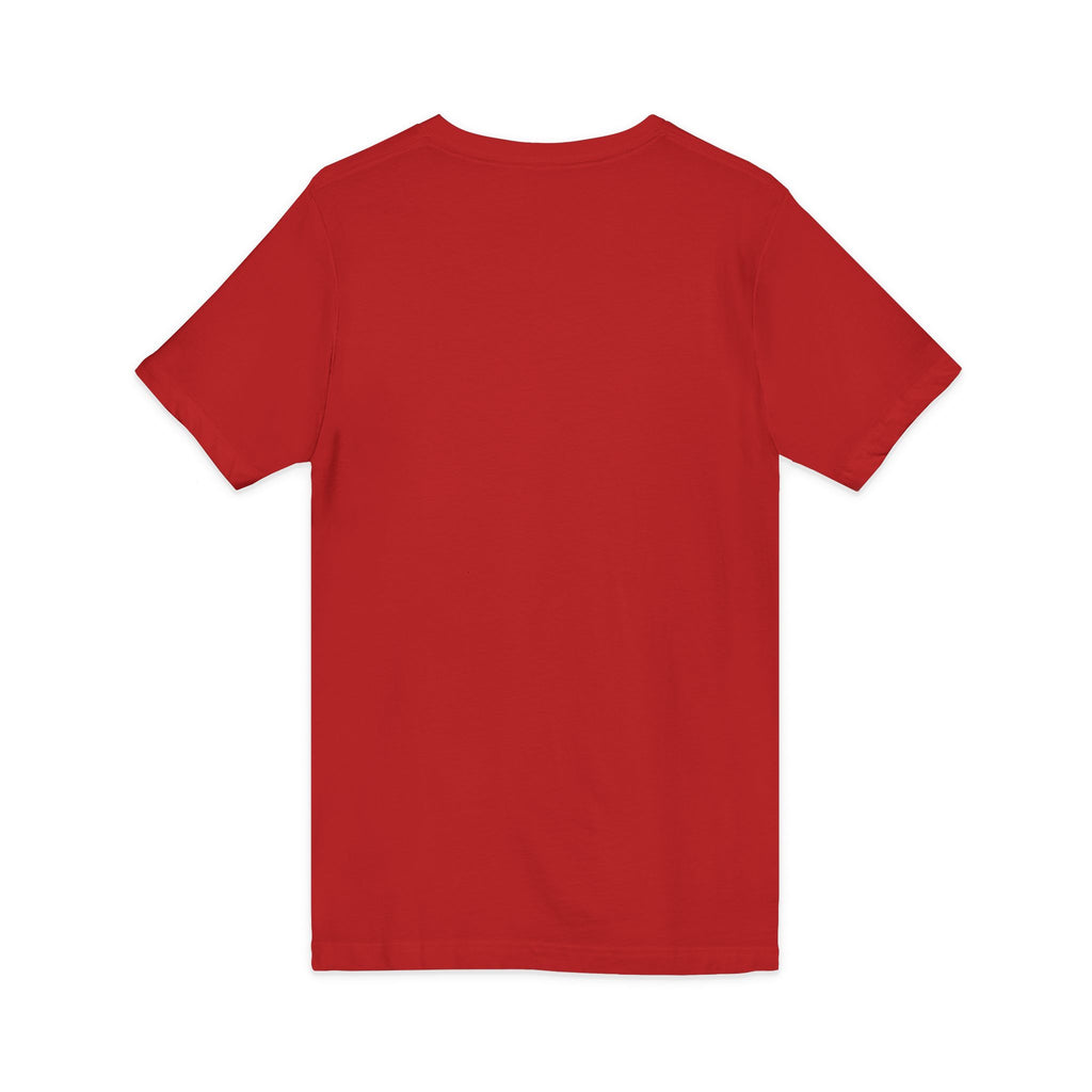 Holiday Spirit V-Neck Tee, Funny Holiday T-Shirt, Christmas V-Neck Shirt, Unisex Graphic Tee, Festive Message Top