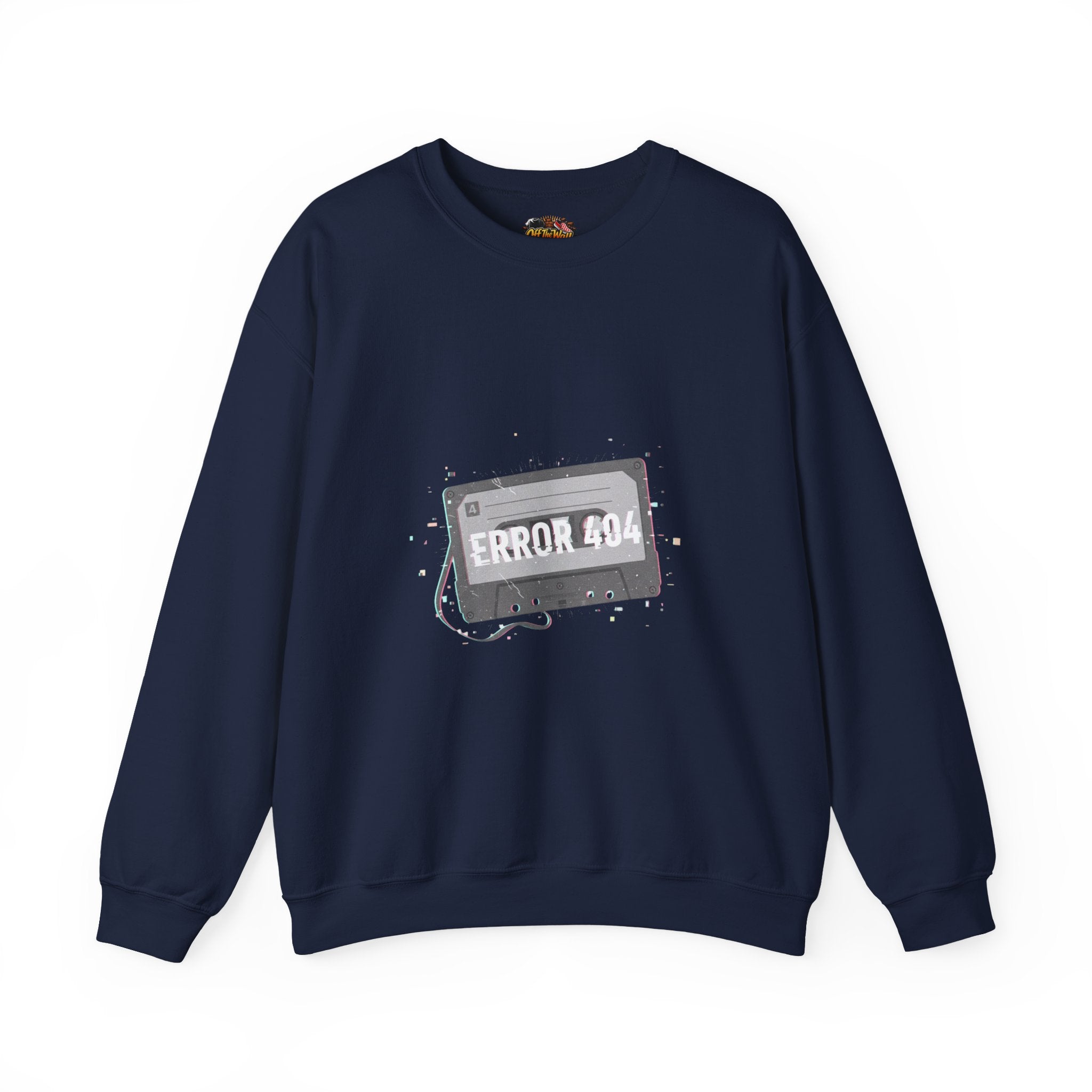 ERROR 404 Glitch Cassette Sweatshirt | analog error, retro tech nostalgic