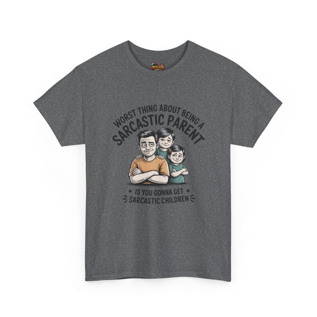 Sarcastic Parent Tee - Funny Unisex Heavy Cotton T-Shirt, Gift for Dad, Mom Humor Shirt, Family Fun Apparel, Casual Wear, Parenting Gift