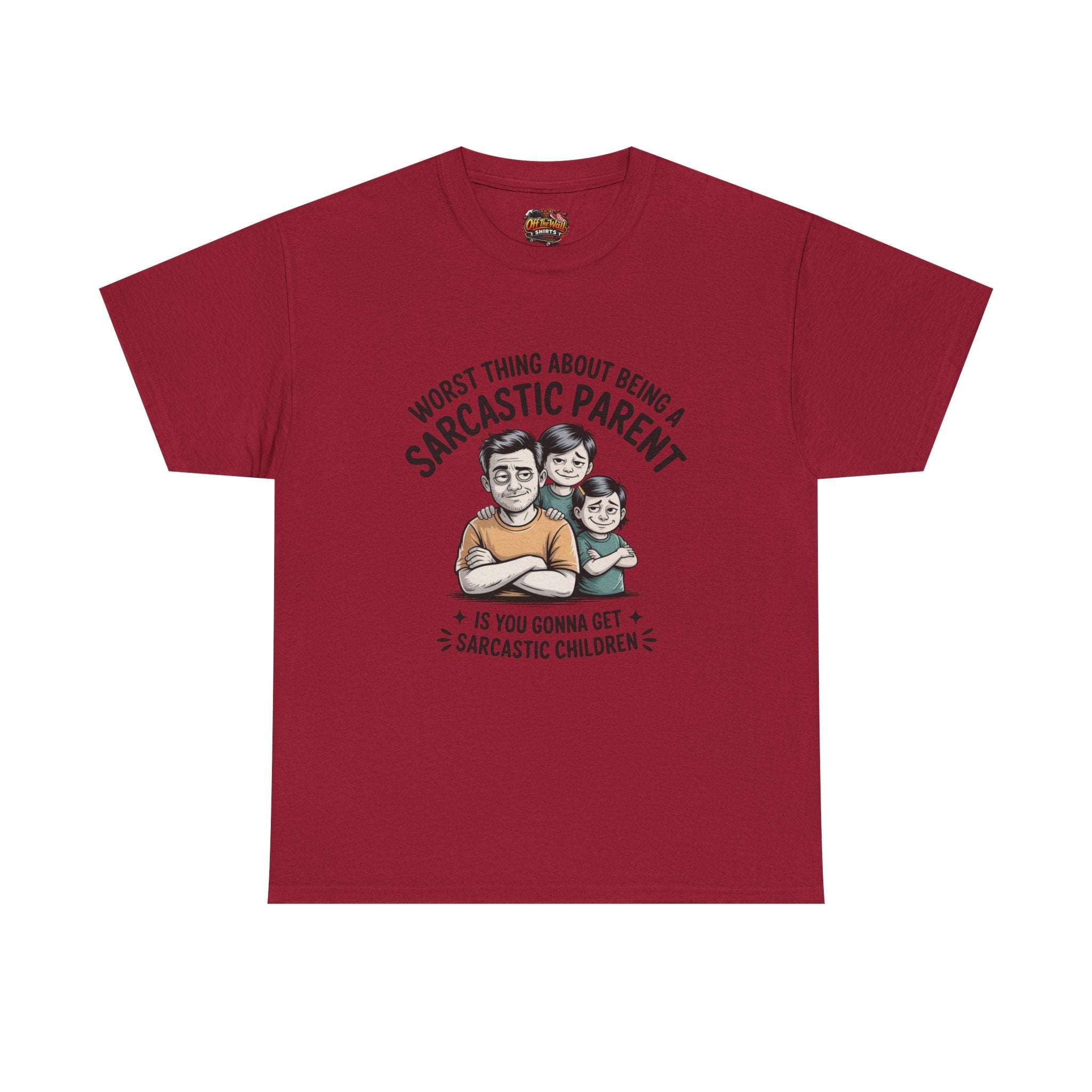 Sarcastic Parent Tee - Funny Unisex Heavy Cotton T-Shirt, Gift for Dad, Mom Humor Shirt, Family Fun Apparel, Casual Wear, Parenting Gift