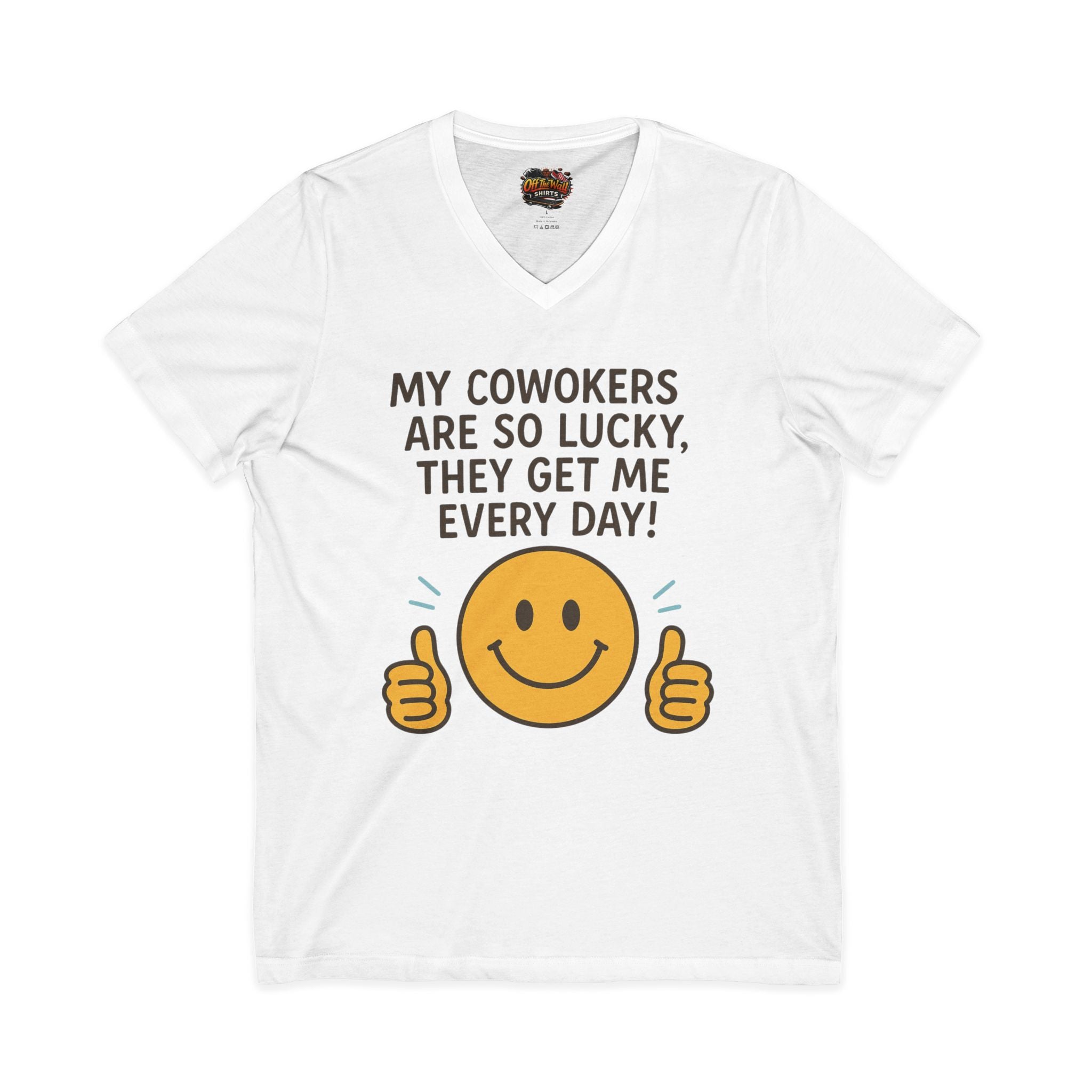 Unisex Jersey Short Sleeve V-Neck Tee