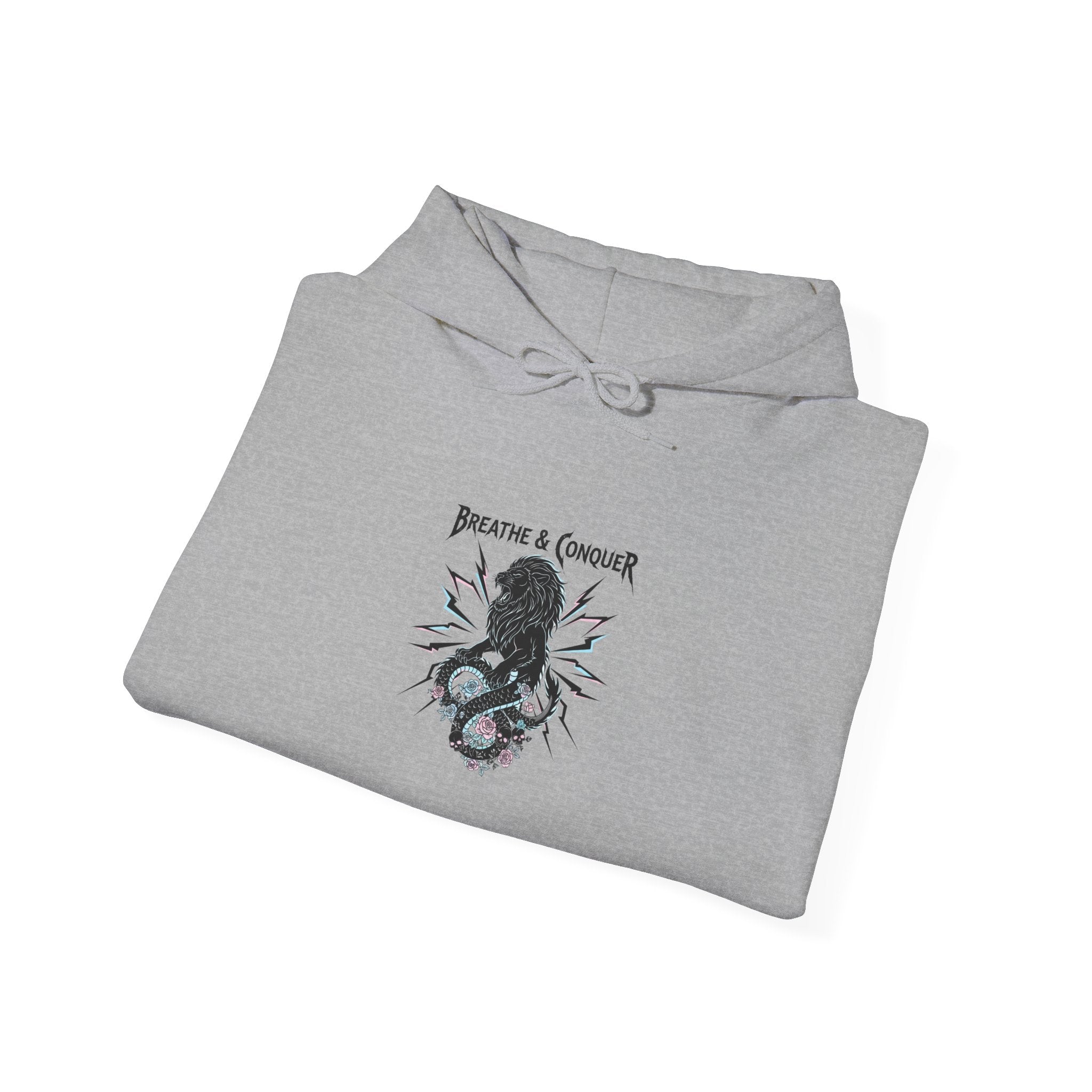 metal font self-care Hoodie | gothic wellness quote, edgy self-care merch