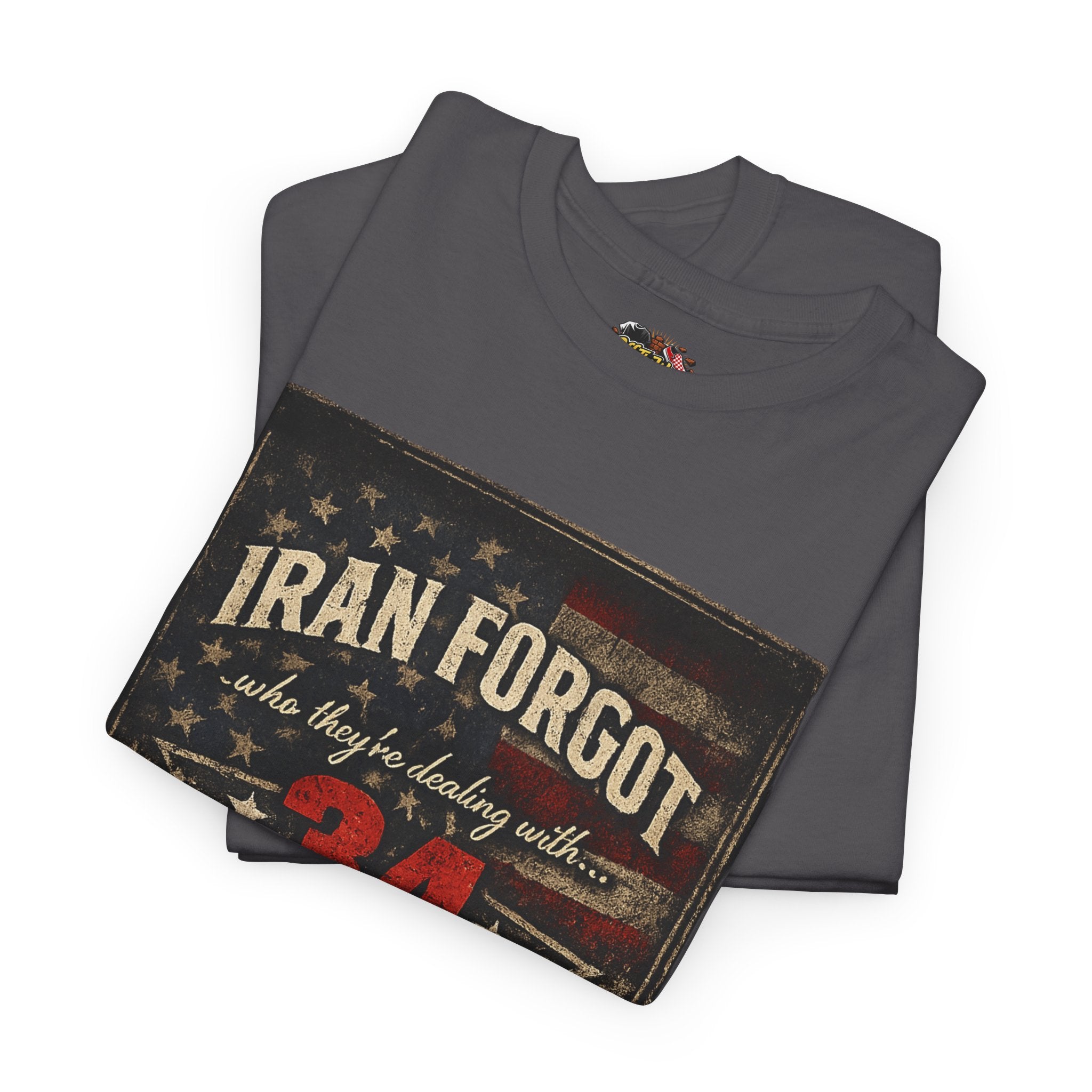 34 Felonies Strong Graphic Tee — Vintage Americana Felon Humor T-Shirt
