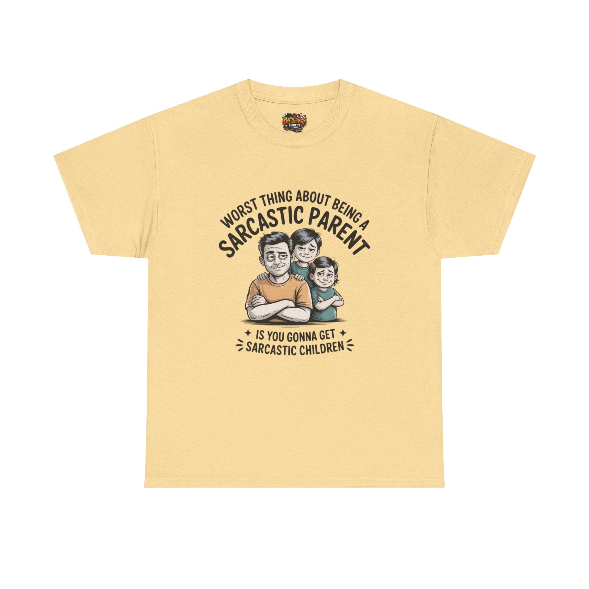 Sarcastic Parent Tee - Funny Unisex Heavy Cotton T-Shirt, Gift for Dad, Mom Humor Shirt, Family Fun Apparel, Casual Wear, Parenting Gift