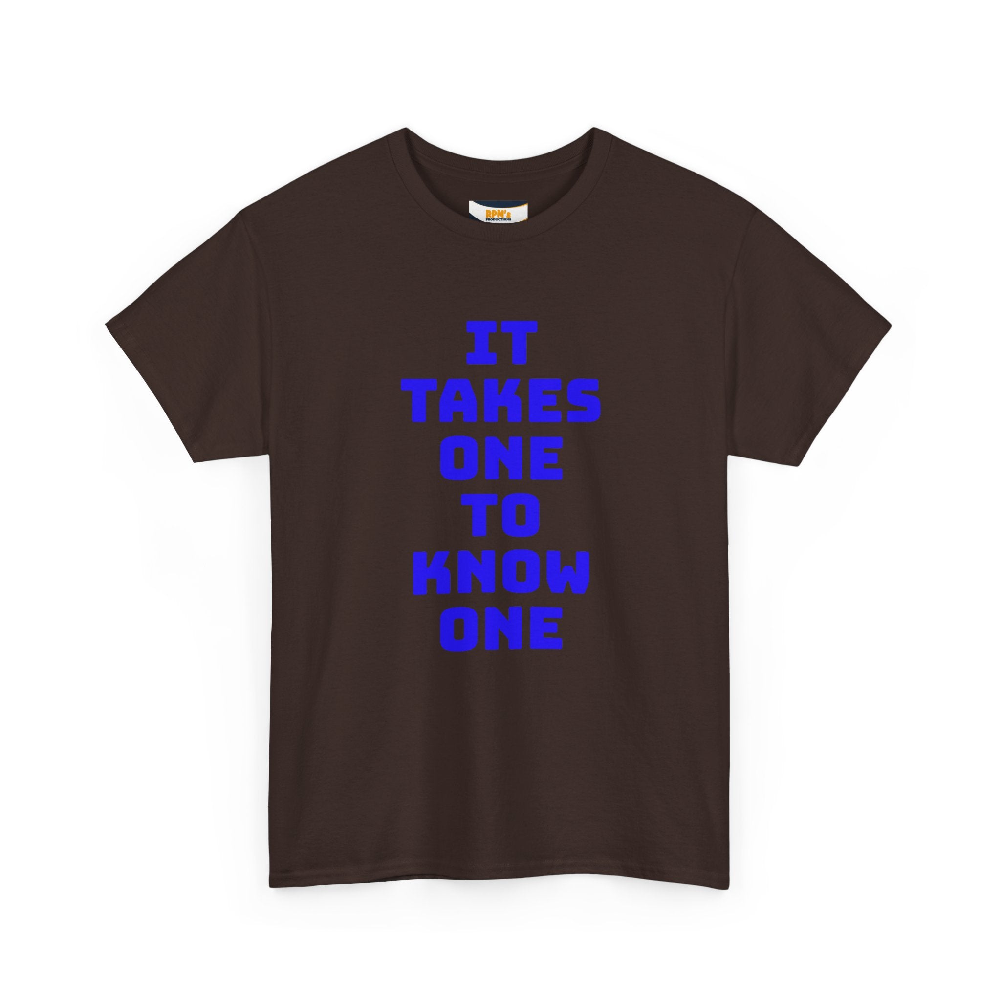 Unisex Heavy Cotton Tee - "It Takes One to Know One" | Perfect for Friendship Day, Casual Wear, Gift Ideas, Matching Tees