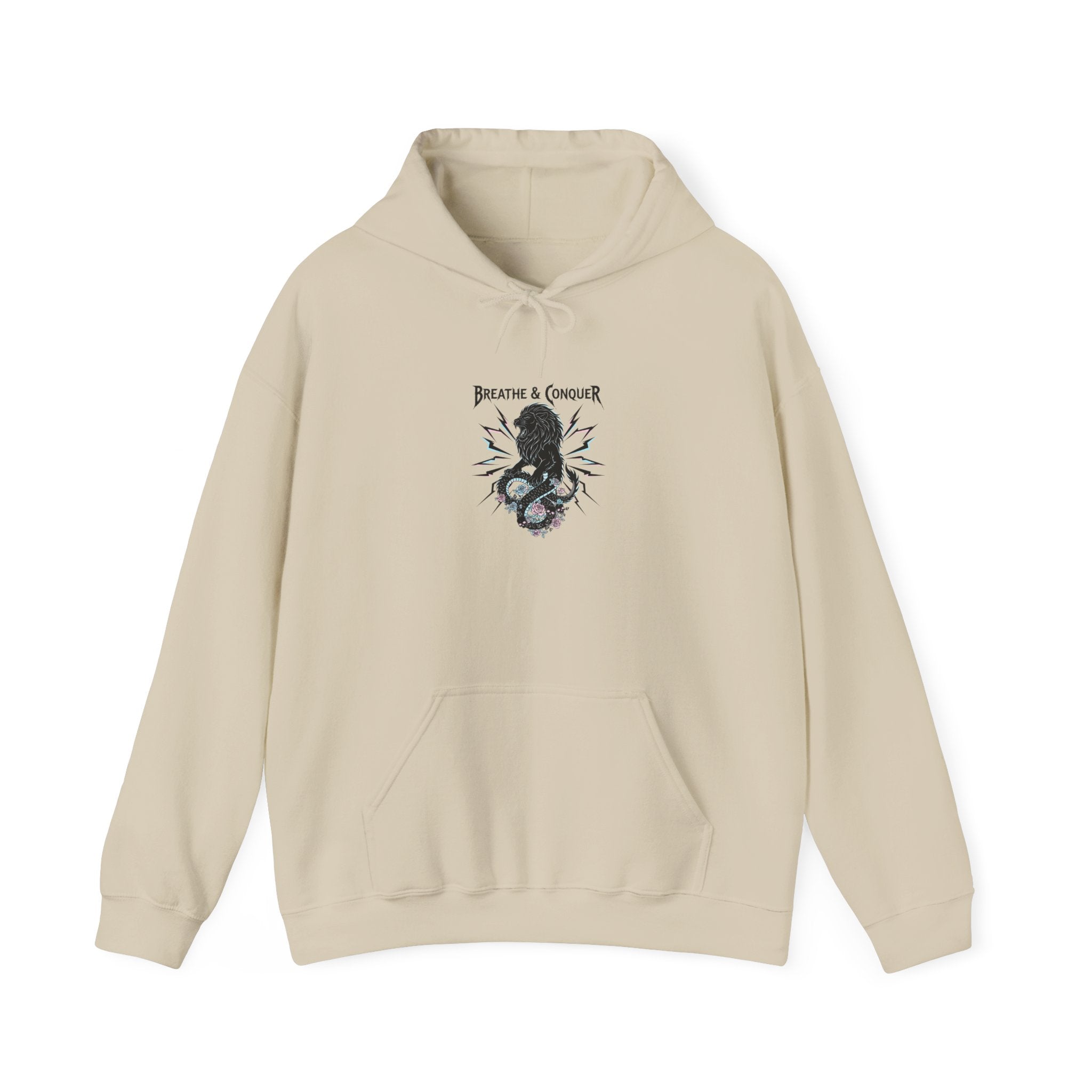 metal font self-care Hoodie | gothic wellness quote, edgy self-care merch