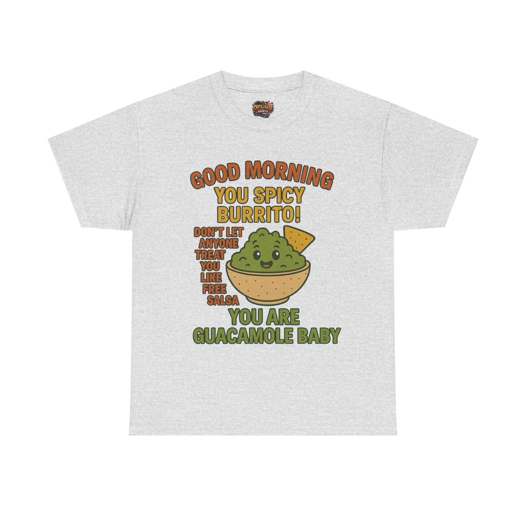 Funny Guacamole Tee, Spicy Burrito Shirt, Humor T-Shirt, Foodie Gift, Unique Cotton Tee, Casual Wear