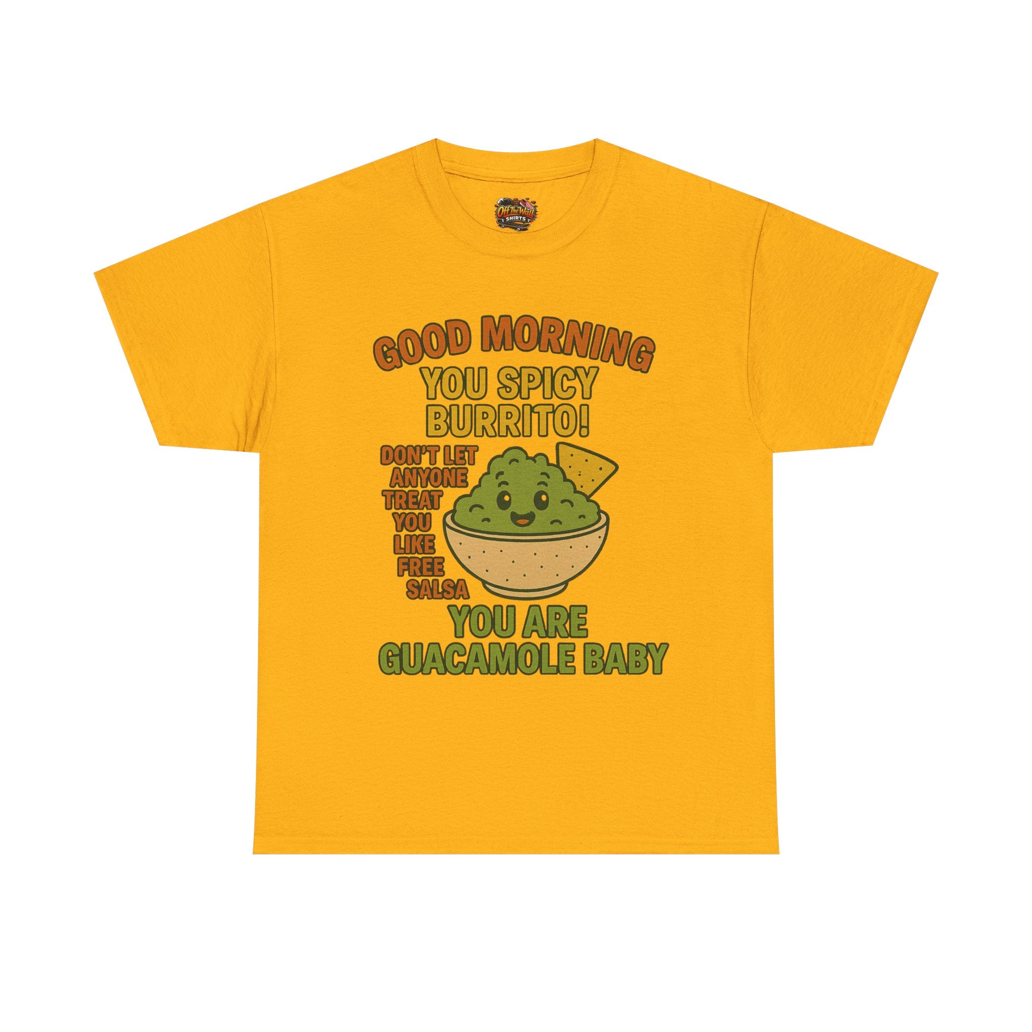 Funny Guacamole Tee, Spicy Burrito Shirt, Humor T-Shirt, Foodie Gift, Unique Cotton Tee, Casual Wear