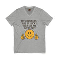 Unisex Jersey Short Sleeve V-Neck Tee