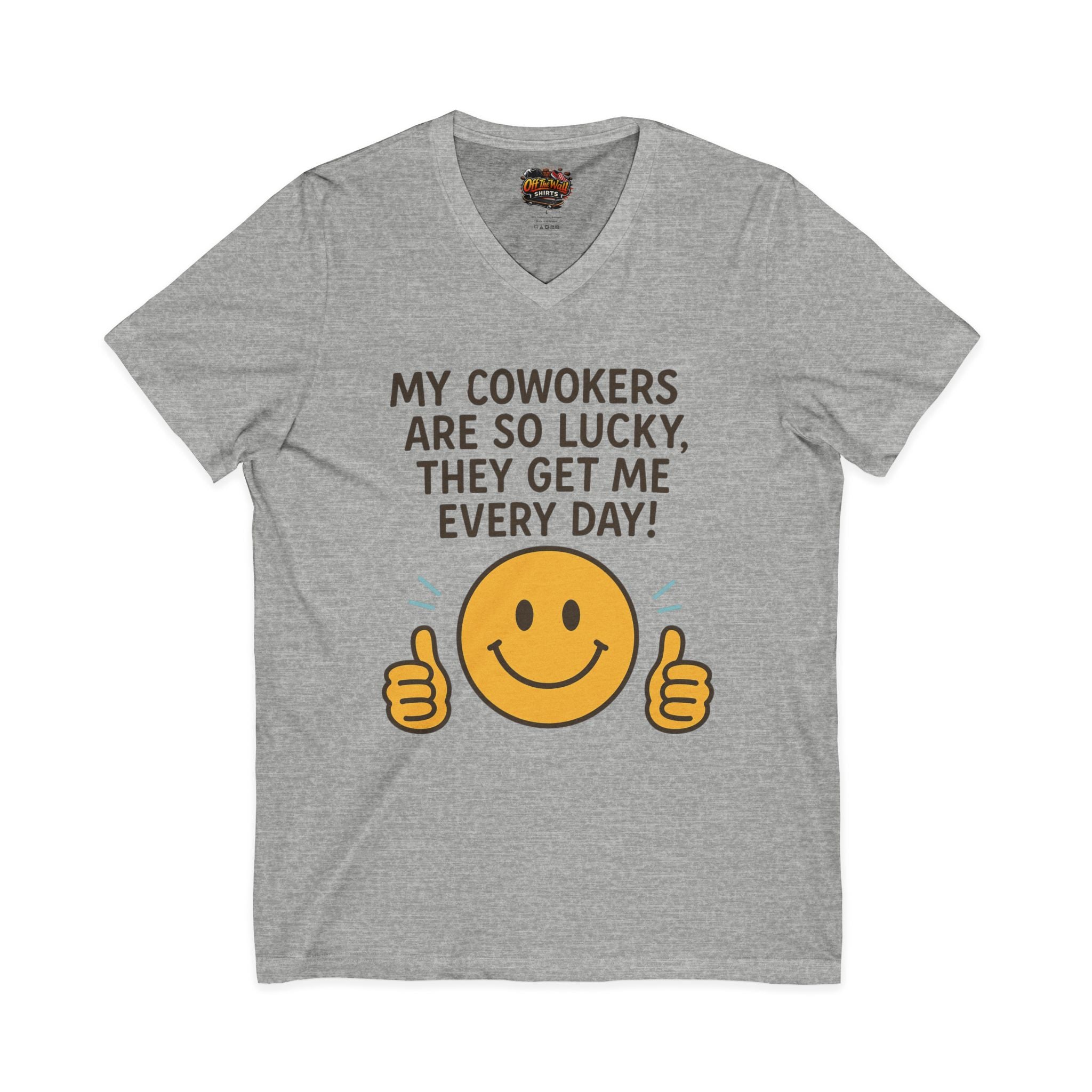 Unisex Jersey Short Sleeve V-Neck Tee