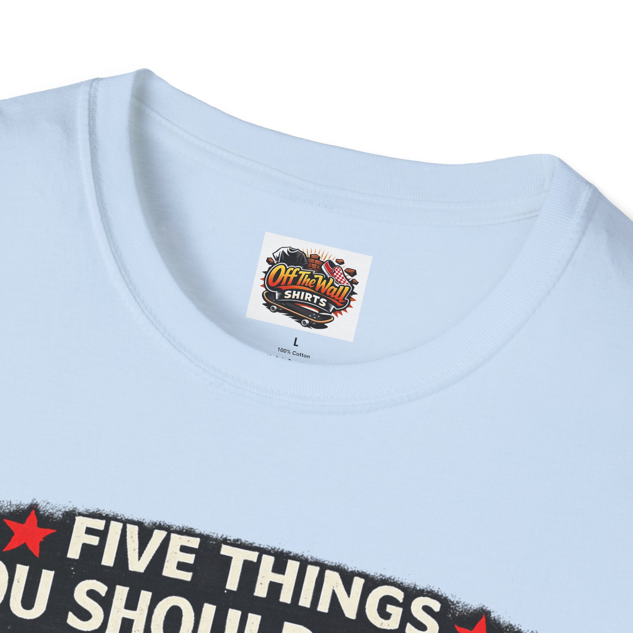 Husband Facts T-Shirt — “Five Things You Should Know About My Husband” Funny Gift Tee