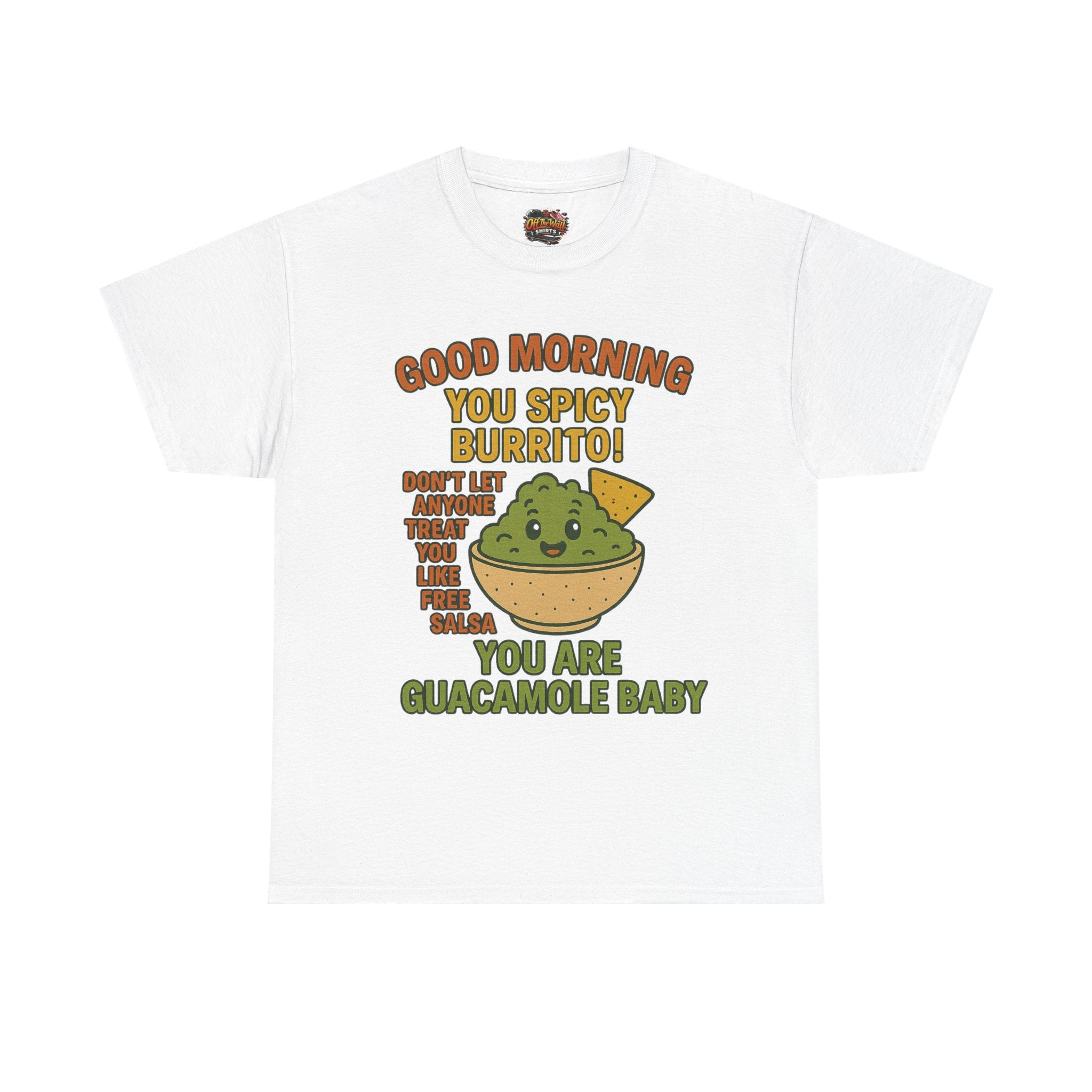 Funny Guacamole Tee, Spicy Burrito Shirt, Humor T-Shirt, Foodie Gift, Unique Cotton Tee, Casual Wear