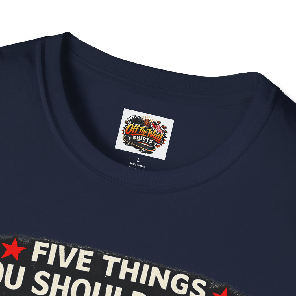 Husband Facts T-Shirt — “Five Things You Should Know About My Husband” Funny Gift Tee