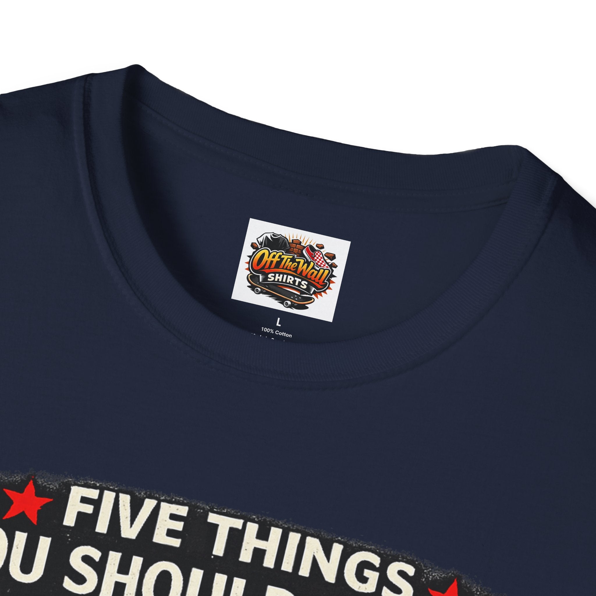 Husband Facts T-Shirt — “Five Things You Should Know About My Husband” Funny Gift Tee