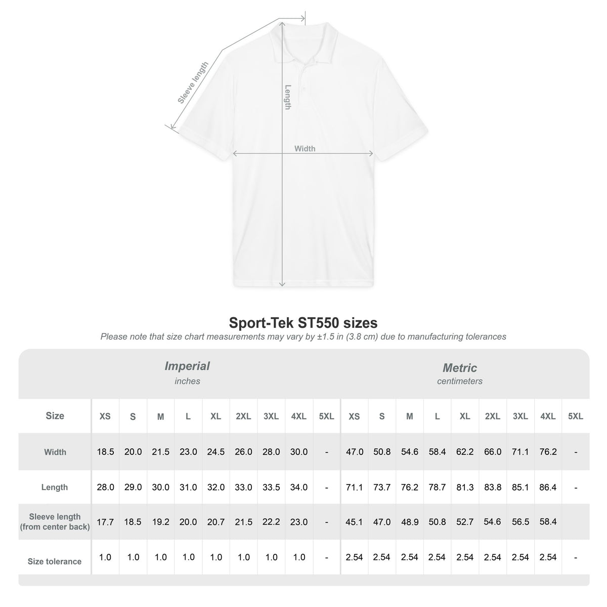 Emmett Wildcats Football Polo — White Performance Sport Shirt