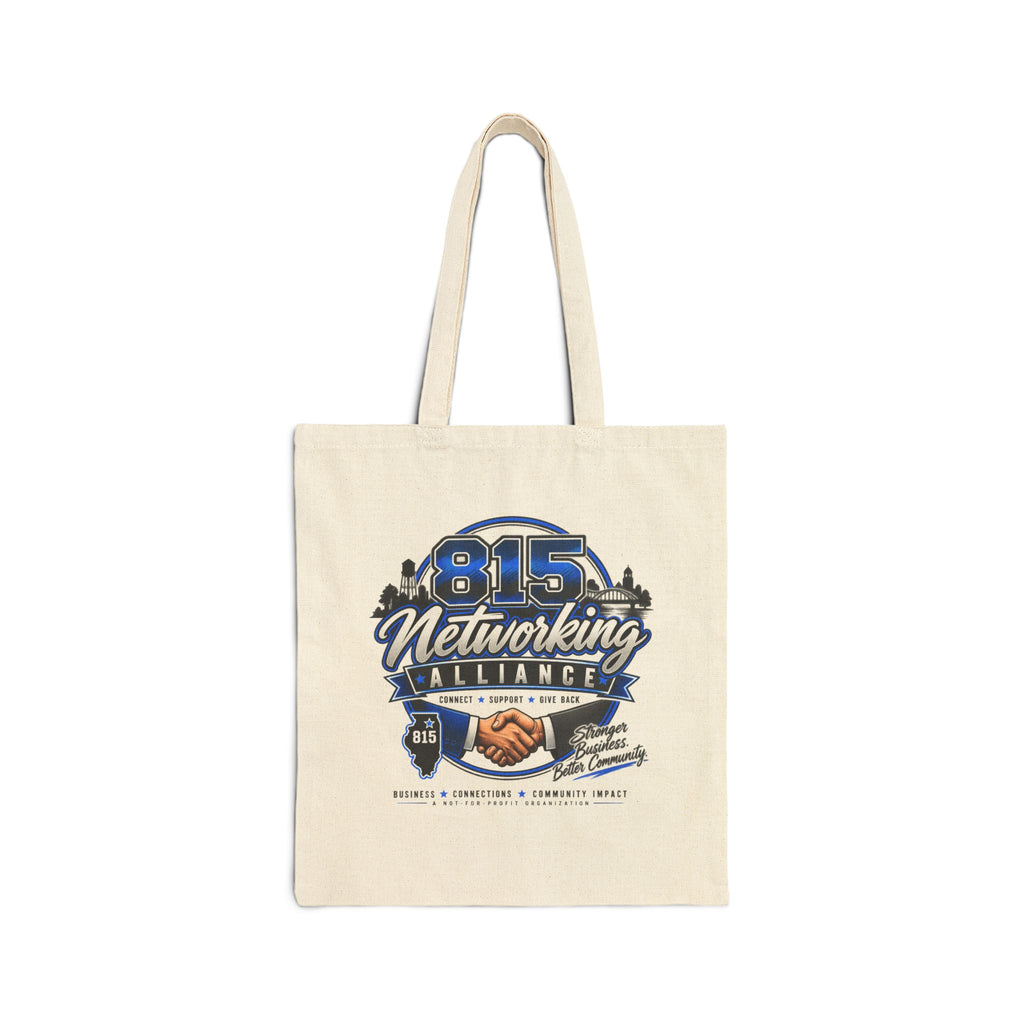 Tote Bag — 815 Networking Alliance Logo Canvas Tote (Professional Networking, Event & Conference Bag)