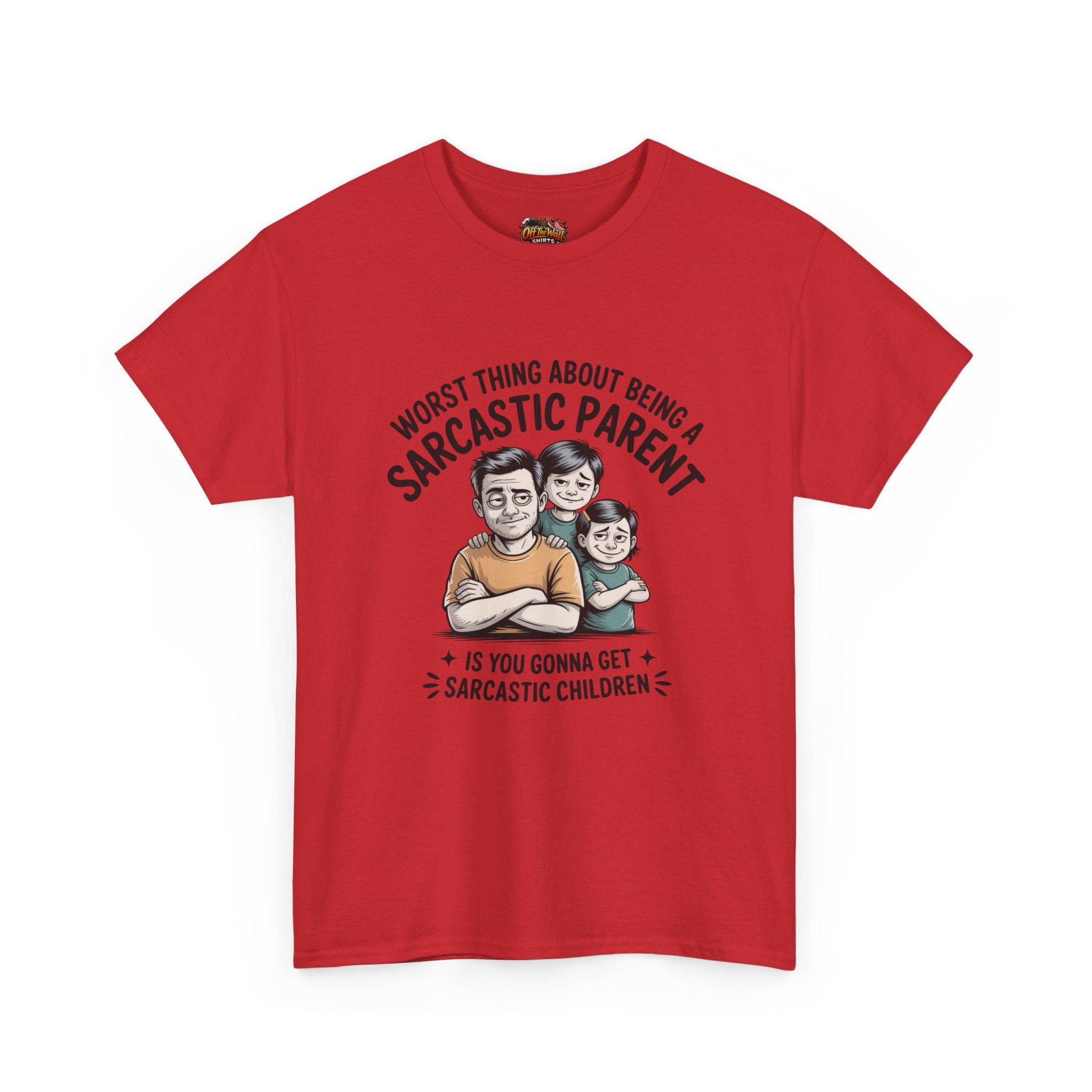 Sarcastic Parent Tee - Funny Unisex Heavy Cotton T-Shirt, Gift for Dad, Mom Humor Shirt, Family Fun Apparel, Casual Wear, Parenting Gift