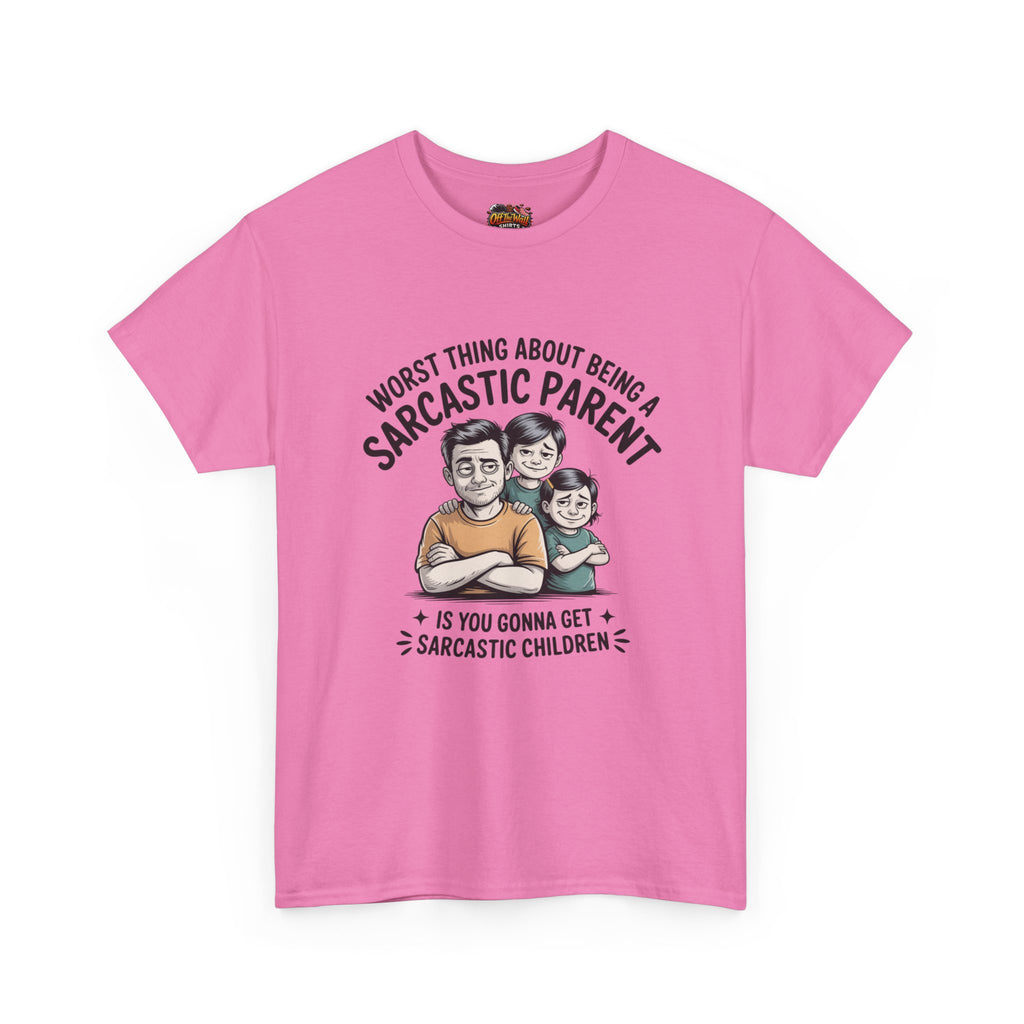 Sarcastic Parent Tee - Funny Unisex Heavy Cotton T-Shirt, Gift for Dad, Mom Humor Shirt, Family Fun Apparel, Casual Wear, Parenting Gift